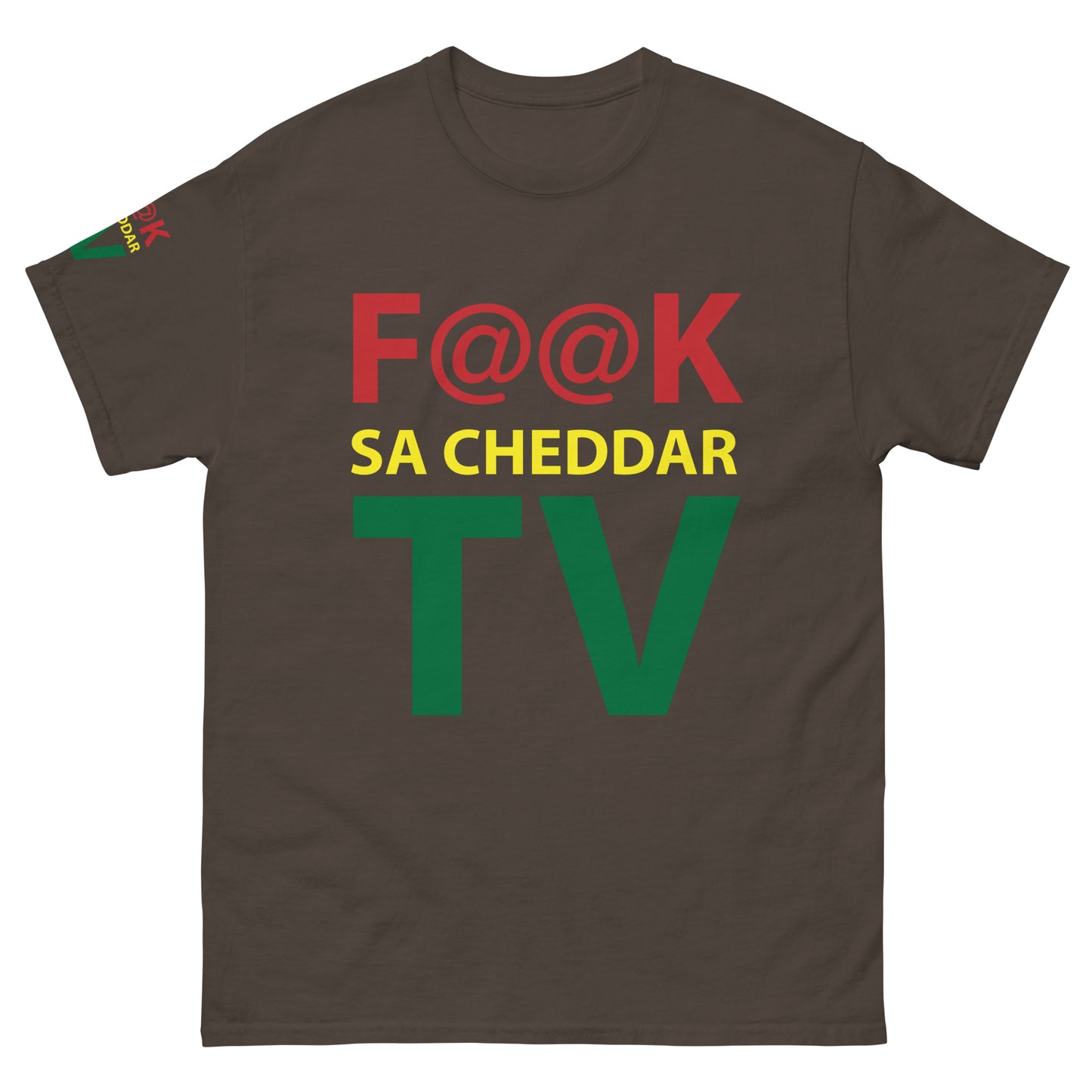 F@@K SA-CHEDDAR TV Men's classic tee