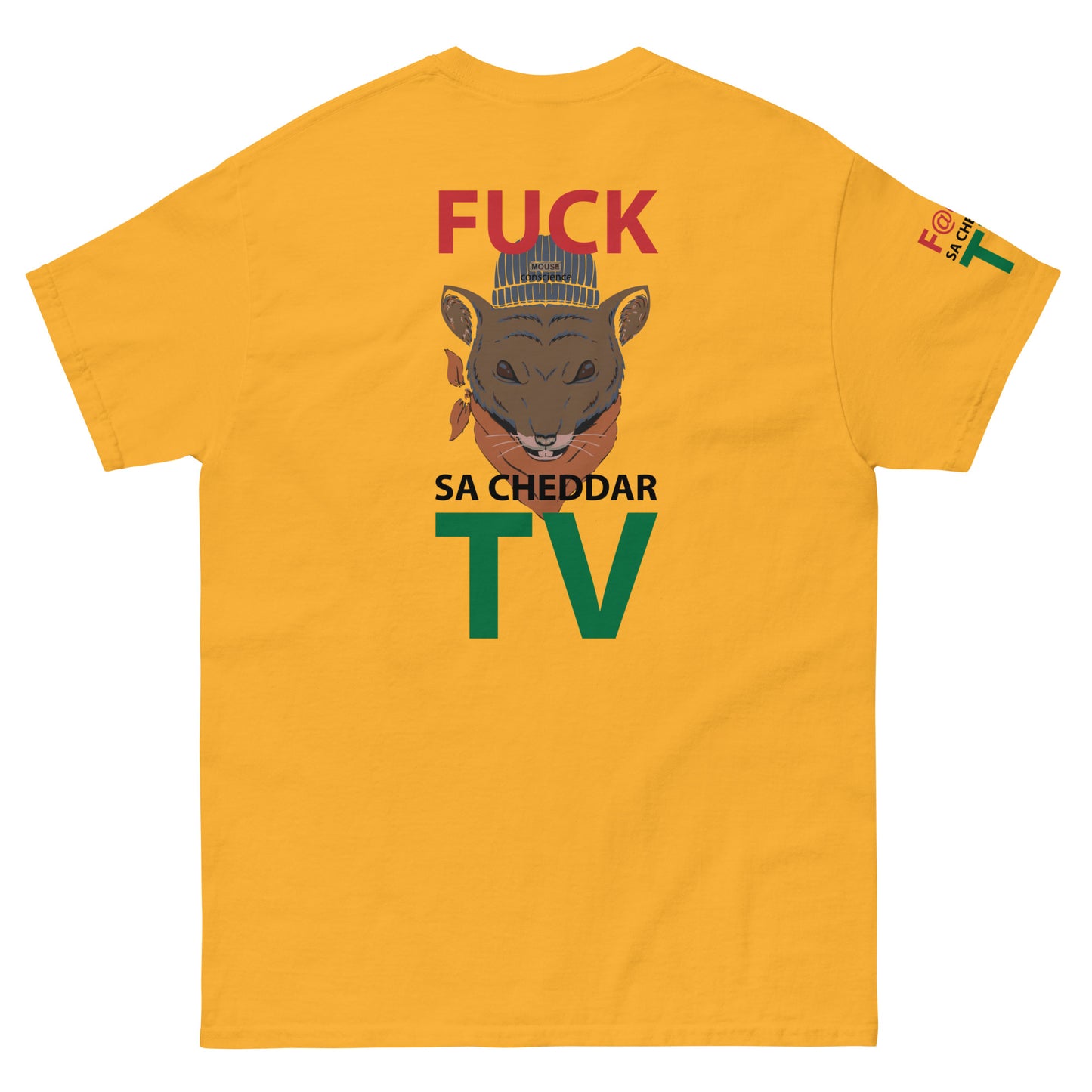 F@@K SA-CHEDDAR TV Men's classic tee
