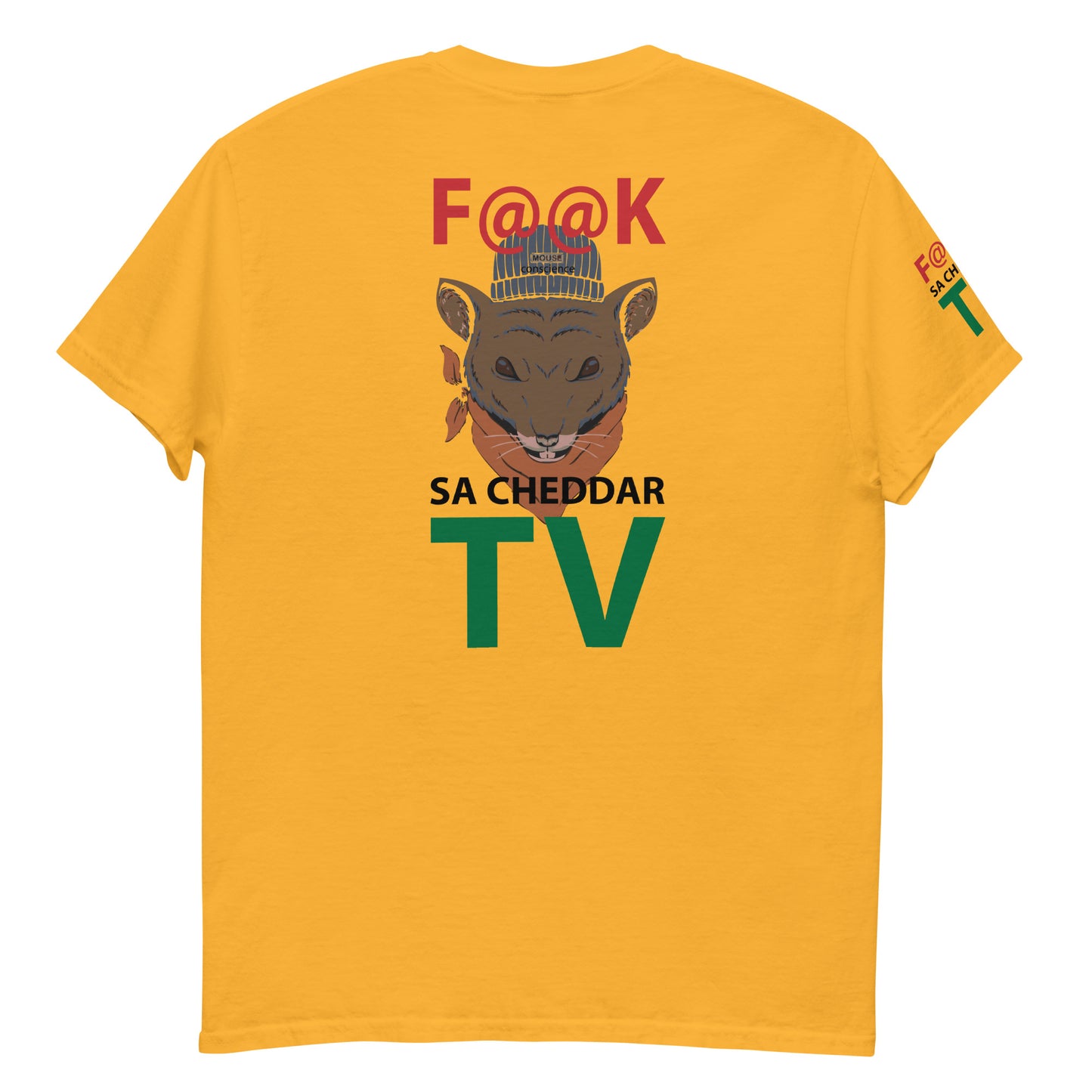 F@@K SA.CHEDDAR TV Men's classic tee