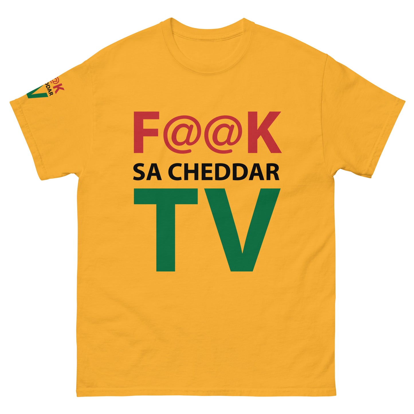 F@@K SA-CHEDDAR TV Men's classic tee