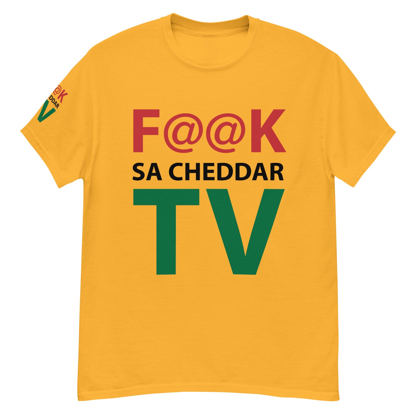 F@@K SA.CHEDDAR TV Men's classic tee