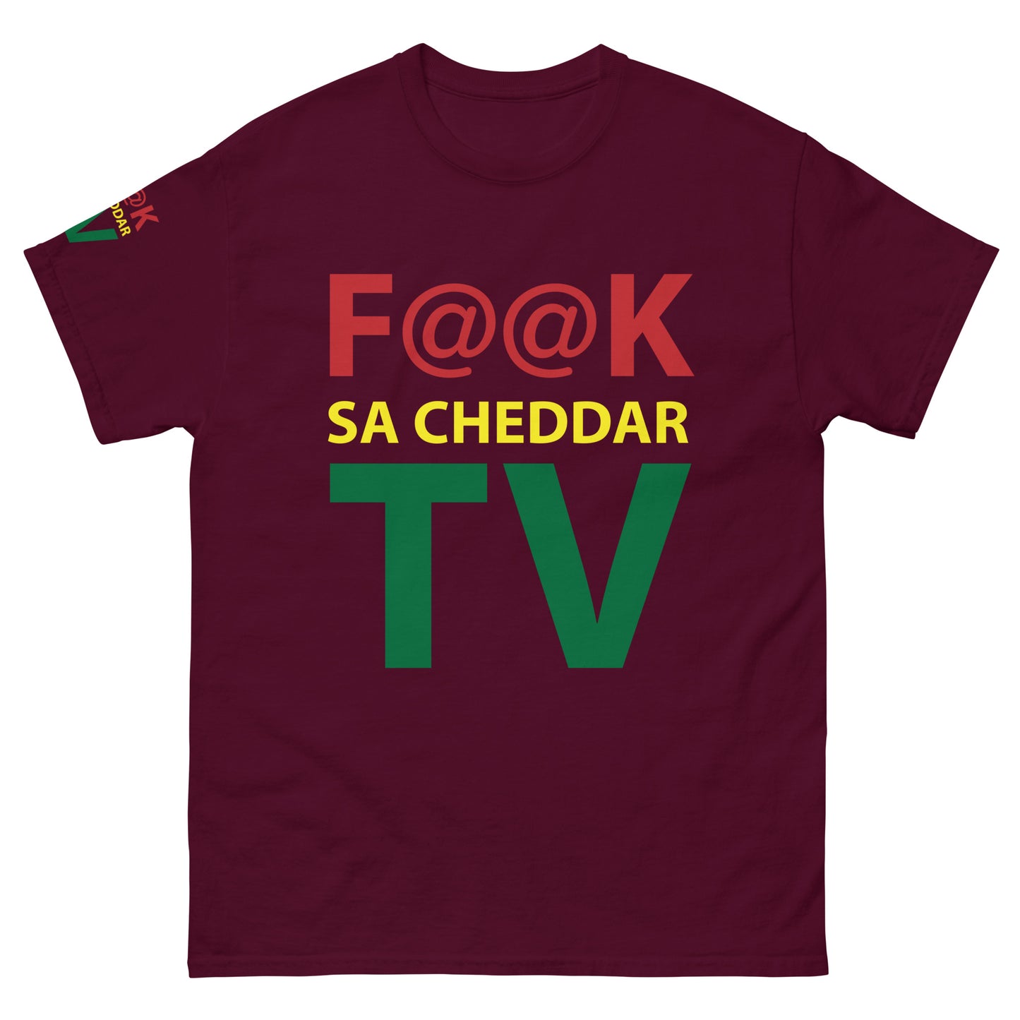 F@@K SA-CHEDDAR TV Men's classic tee