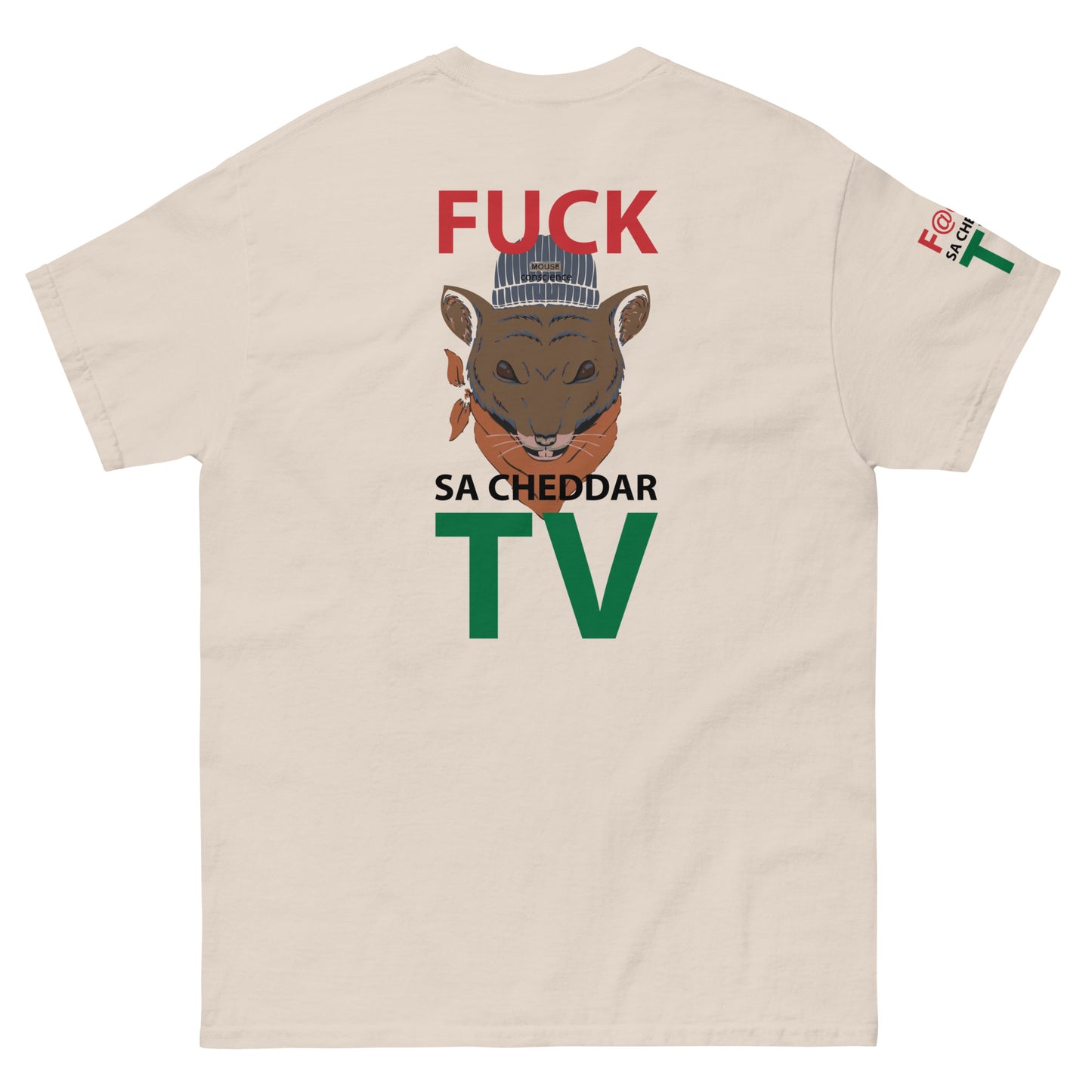 F@@K SA-CHEDDAR TV Men's classic tee