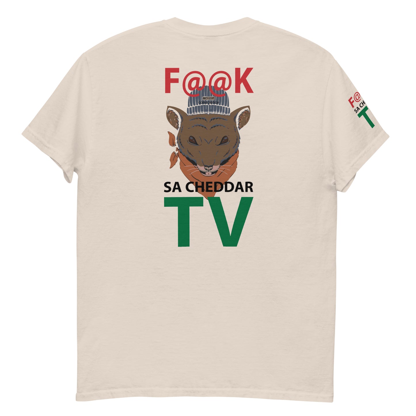F@@K SA.CHEDDAR TV Men's classic tee