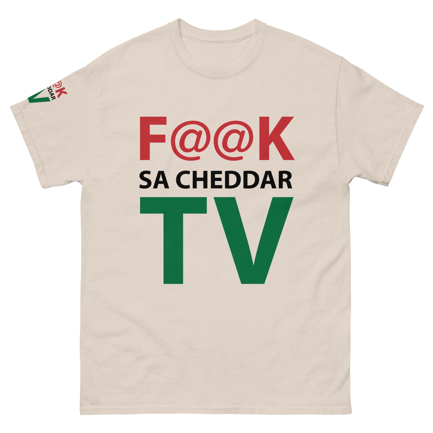 F@@K SA-CHEDDAR TV Men's classic tee