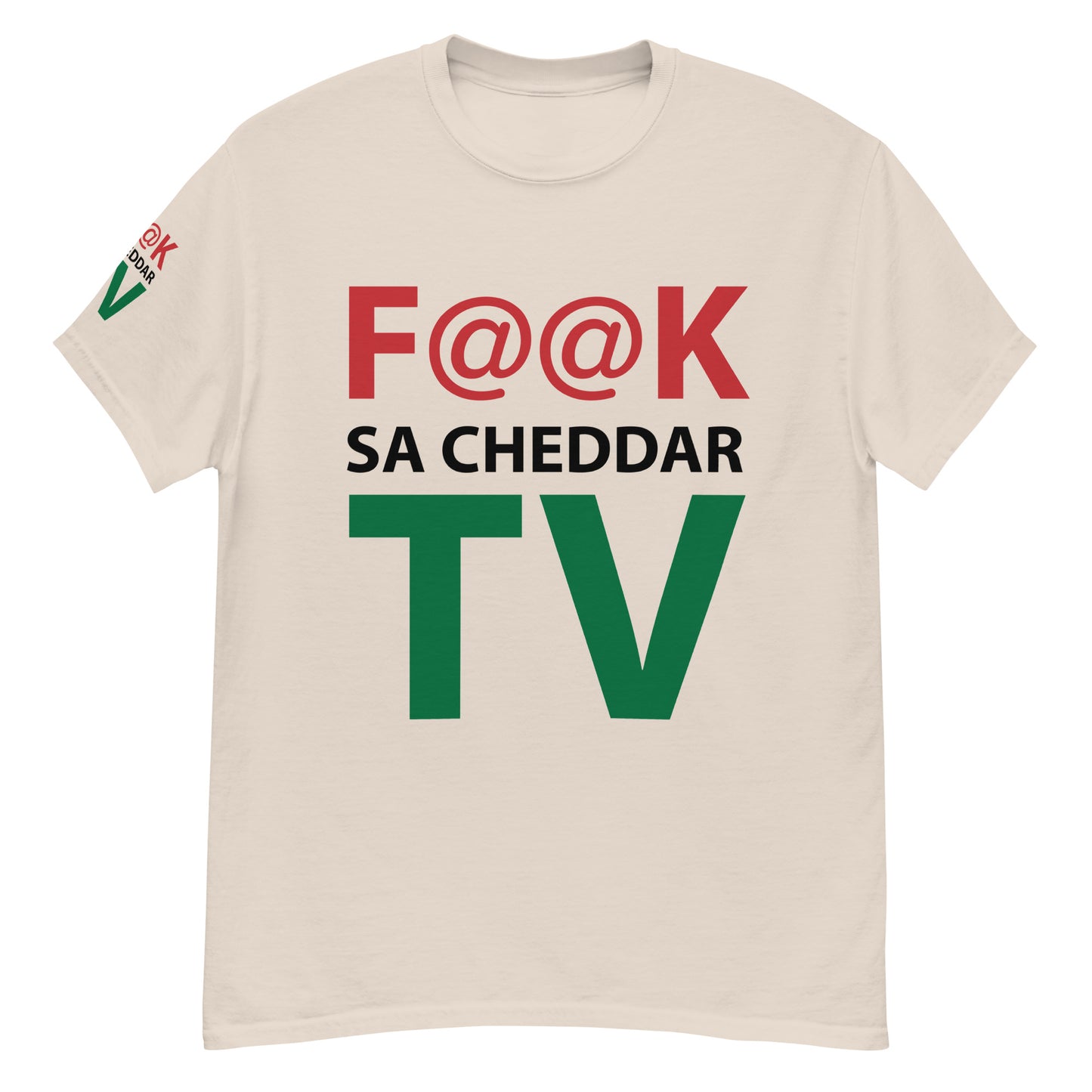 F@@K SA.CHEDDAR TV Men's classic tee