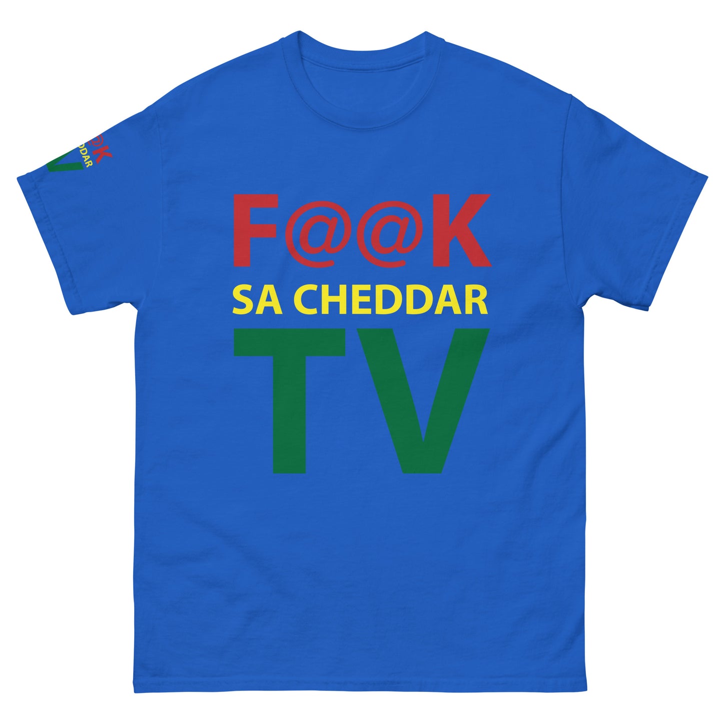 F@@K SA-CHEDDAR TV Men's classic tee