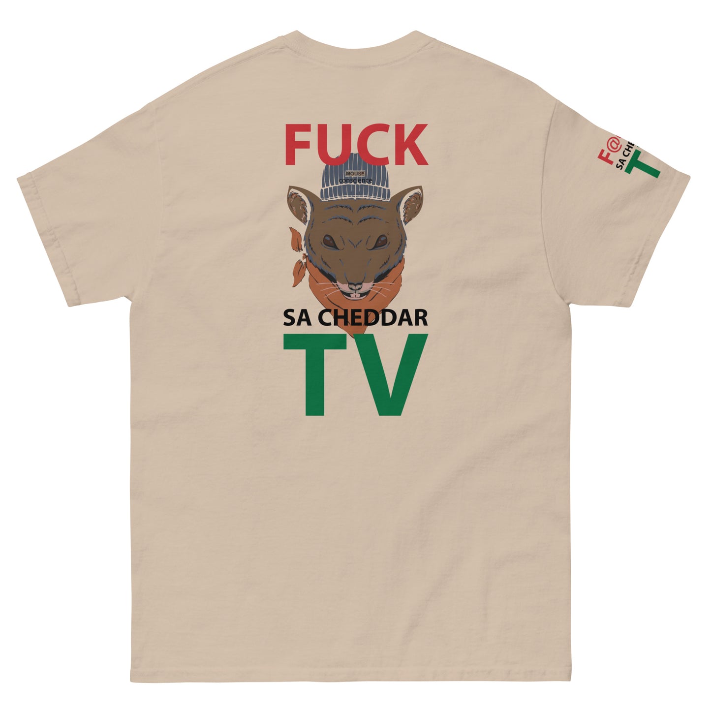 F@@K SA-CHEDDAR TV Men's classic tee