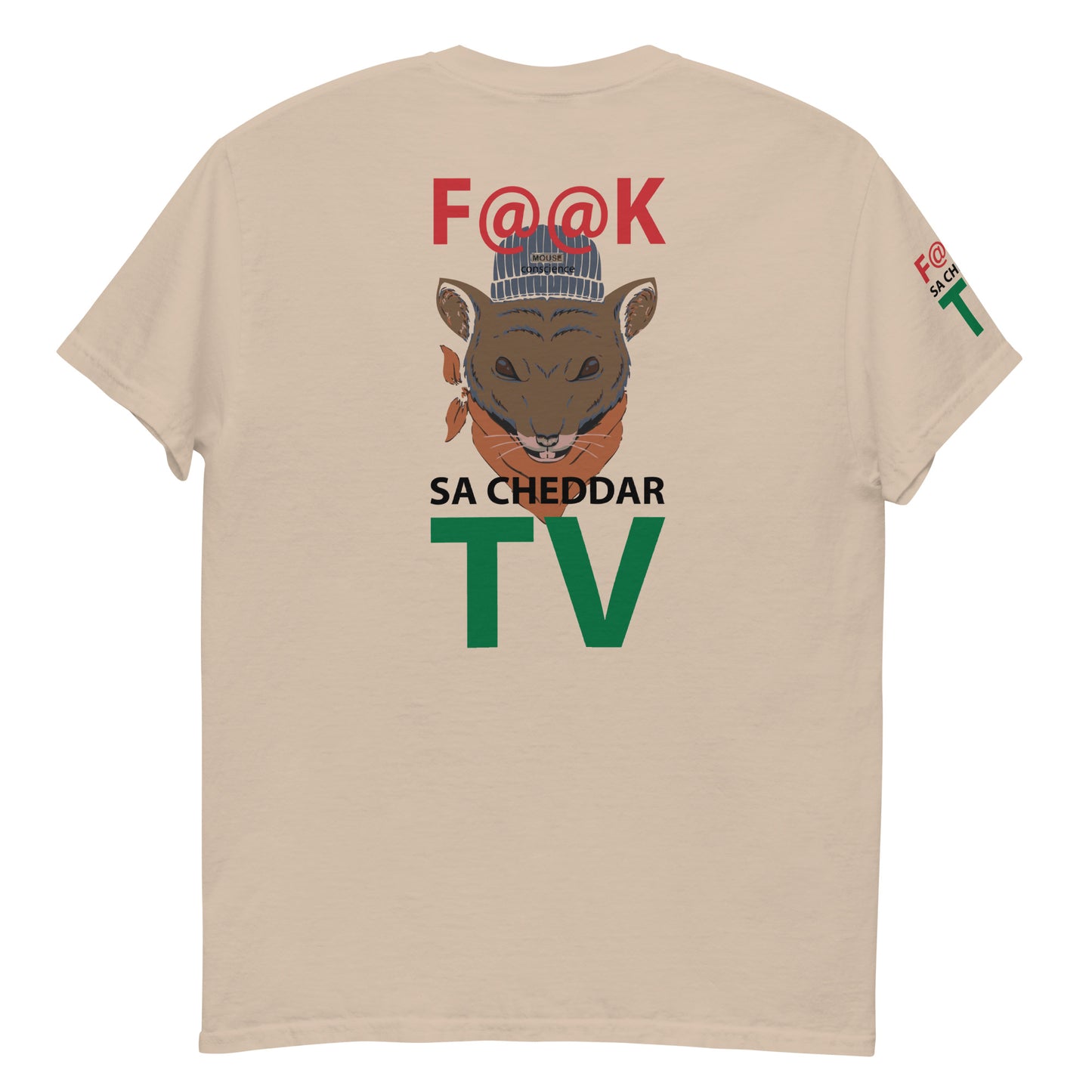 F@@K SA.CHEDDAR TV Men's classic tee