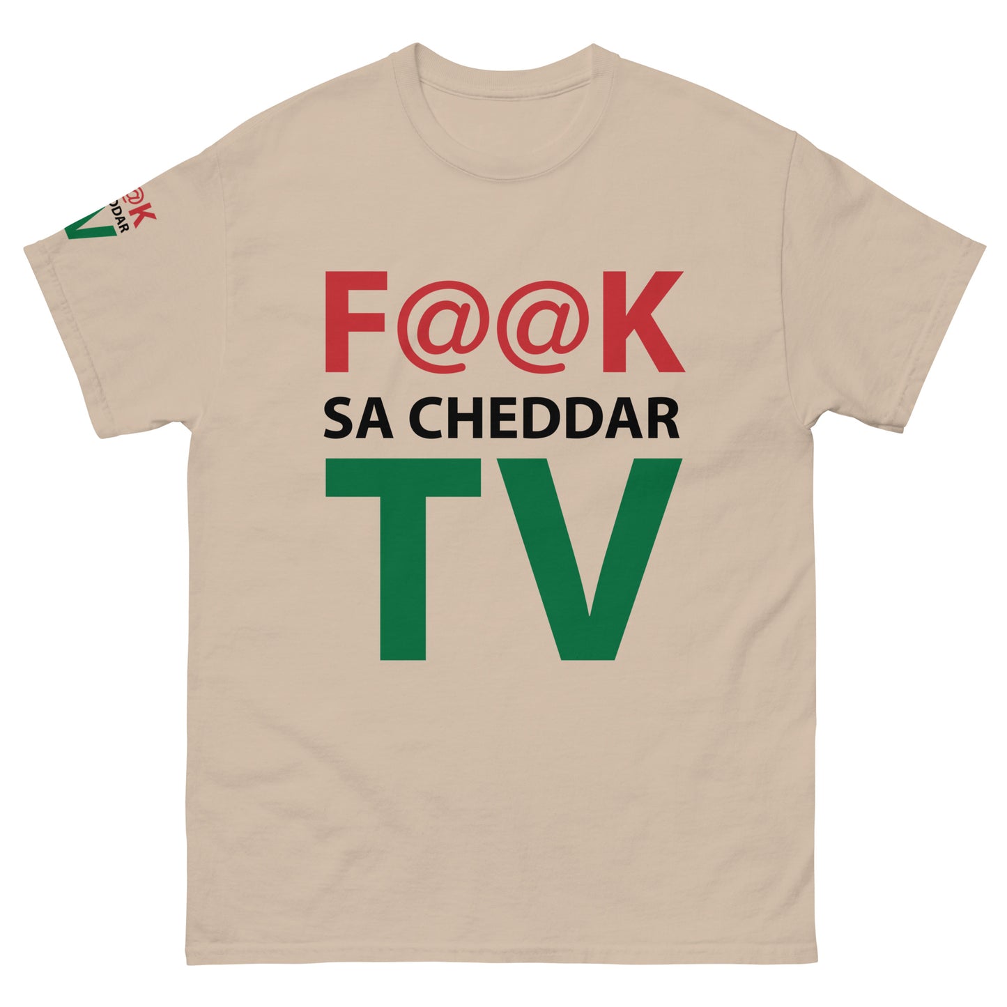 F@@K SA-CHEDDAR TV Men's classic tee