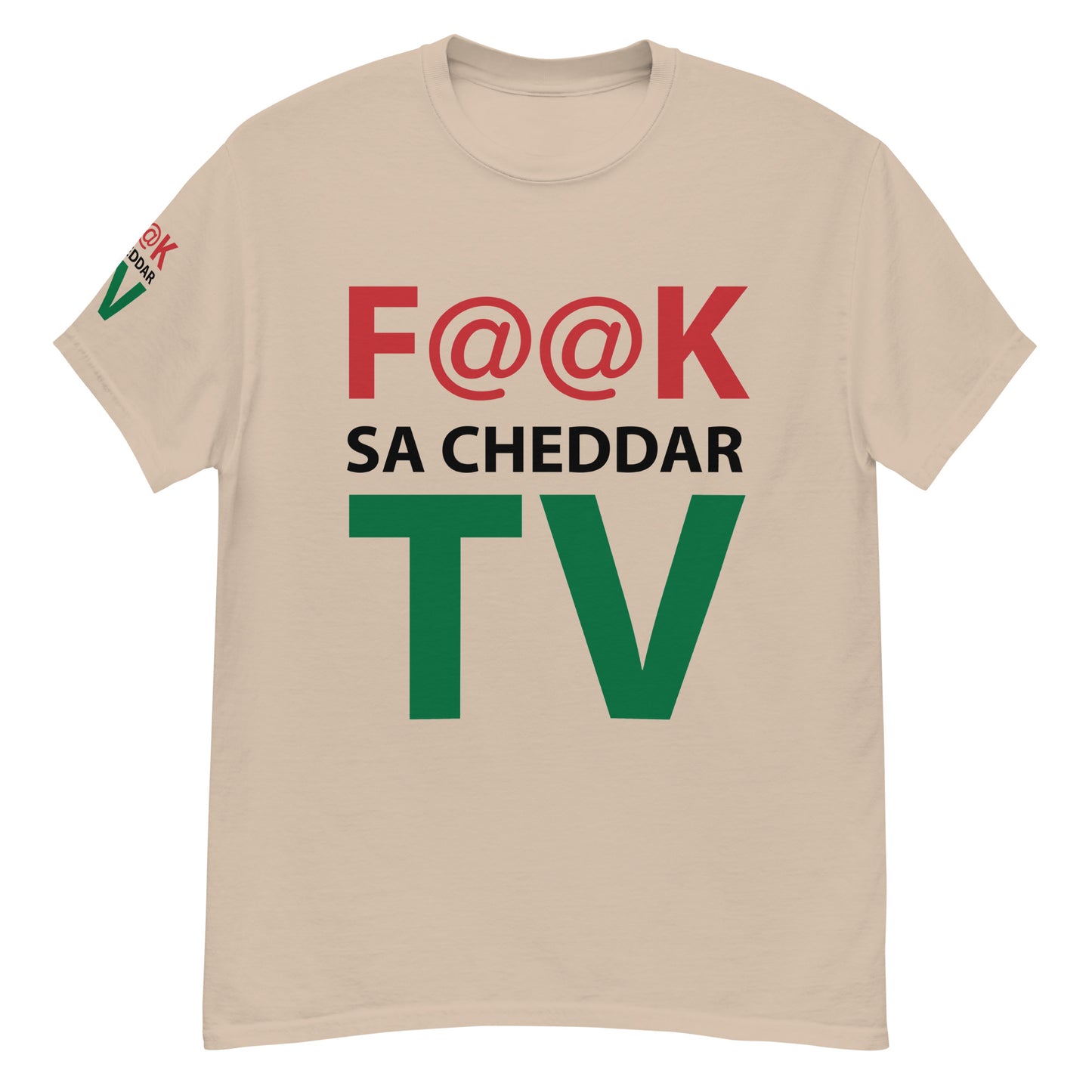 F@@K SA.CHEDDAR TV Men's classic tee