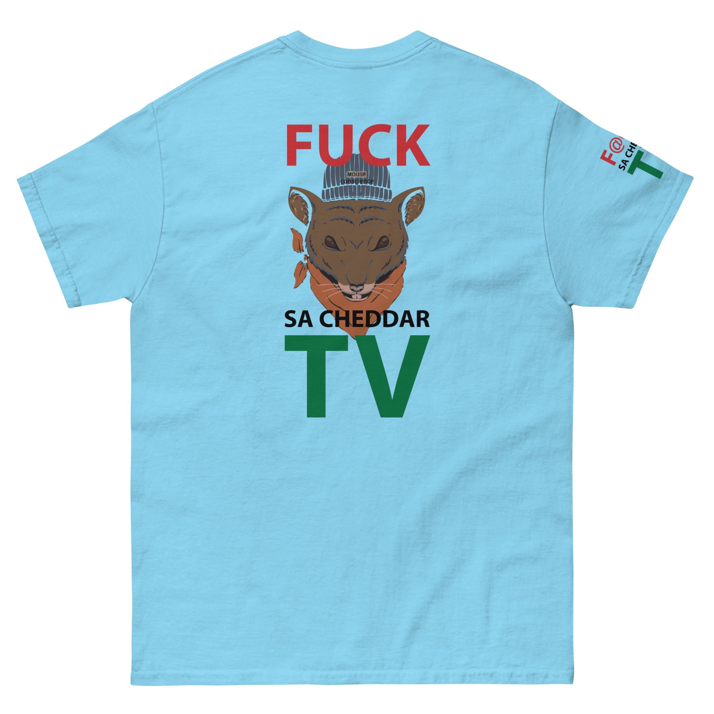 F@@K SA-CHEDDAR TV Men's classic tee