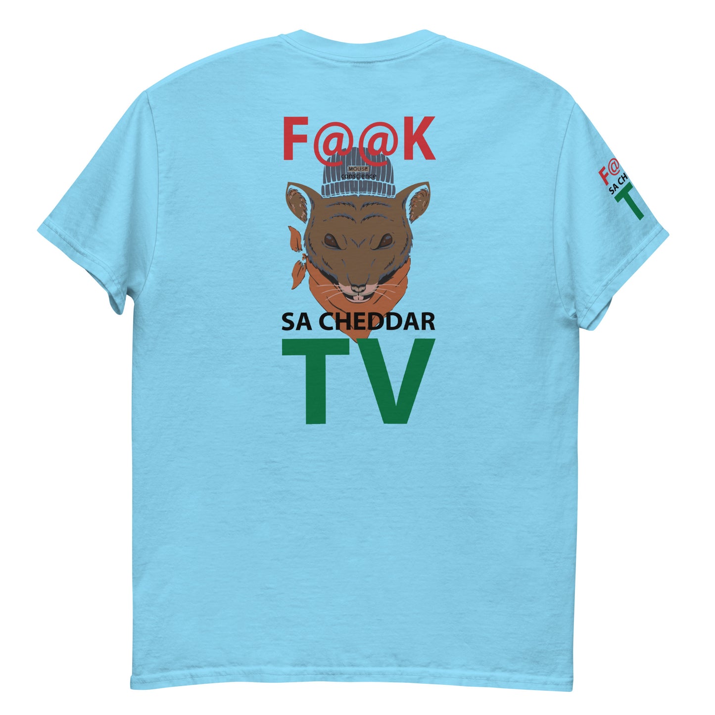 F@@K SA.CHEDDAR TV Men's classic tee