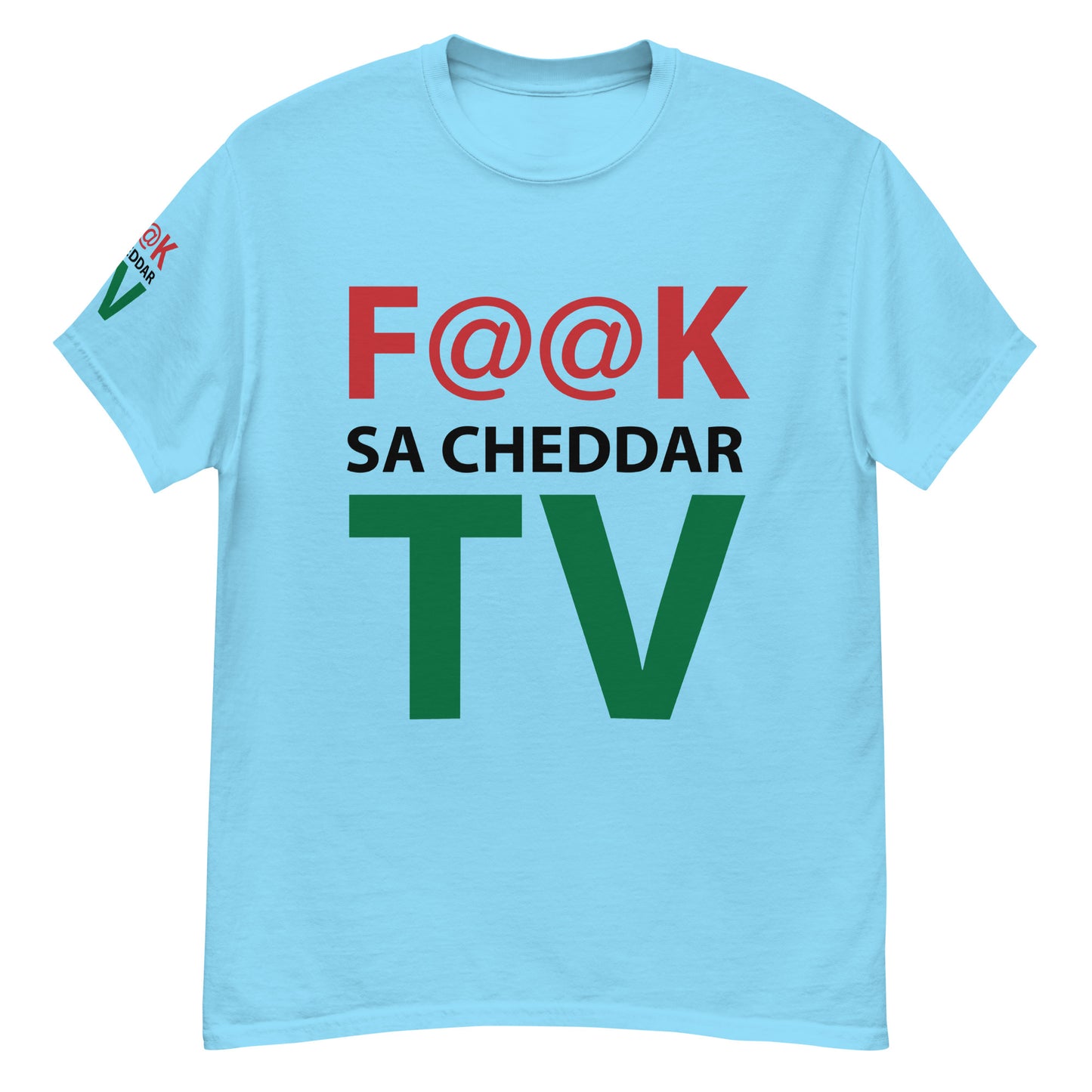 F@@K SA.CHEDDAR TV Men's classic tee