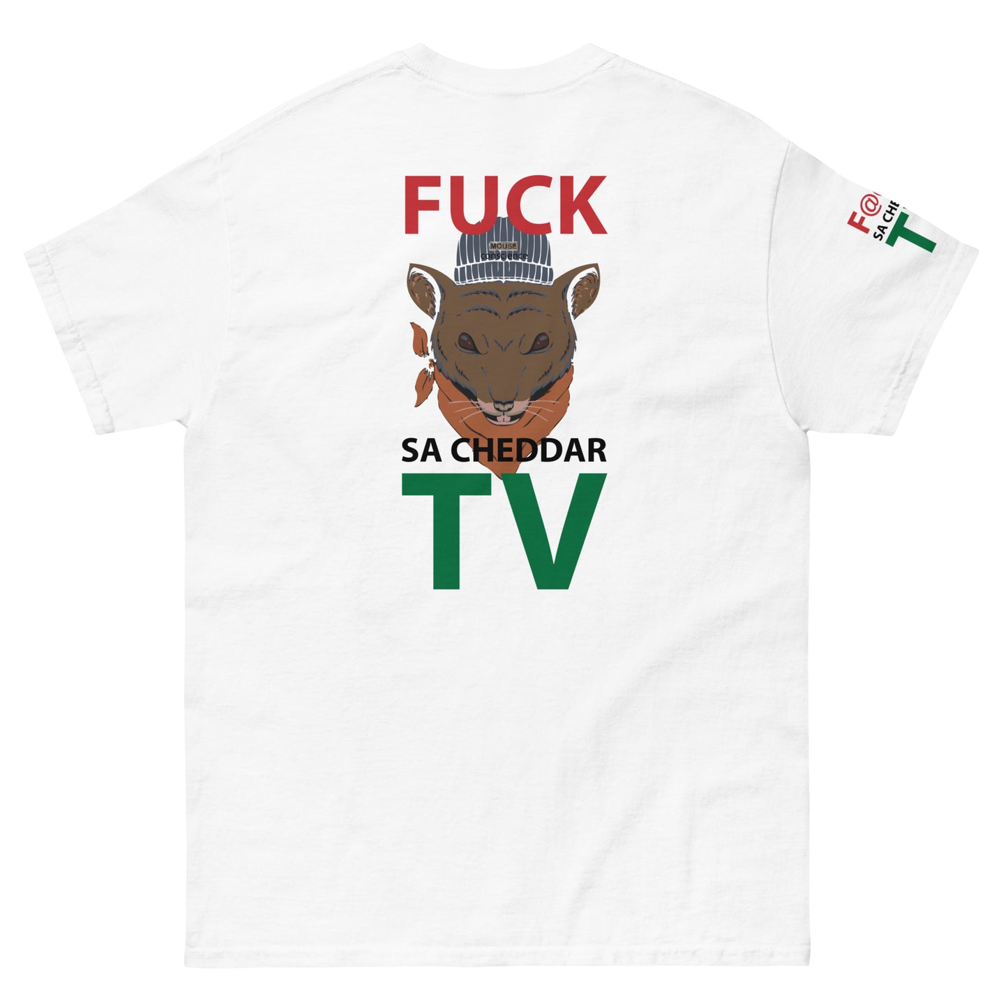 F@@K SA-CHEDDAR TV Men's classic tee