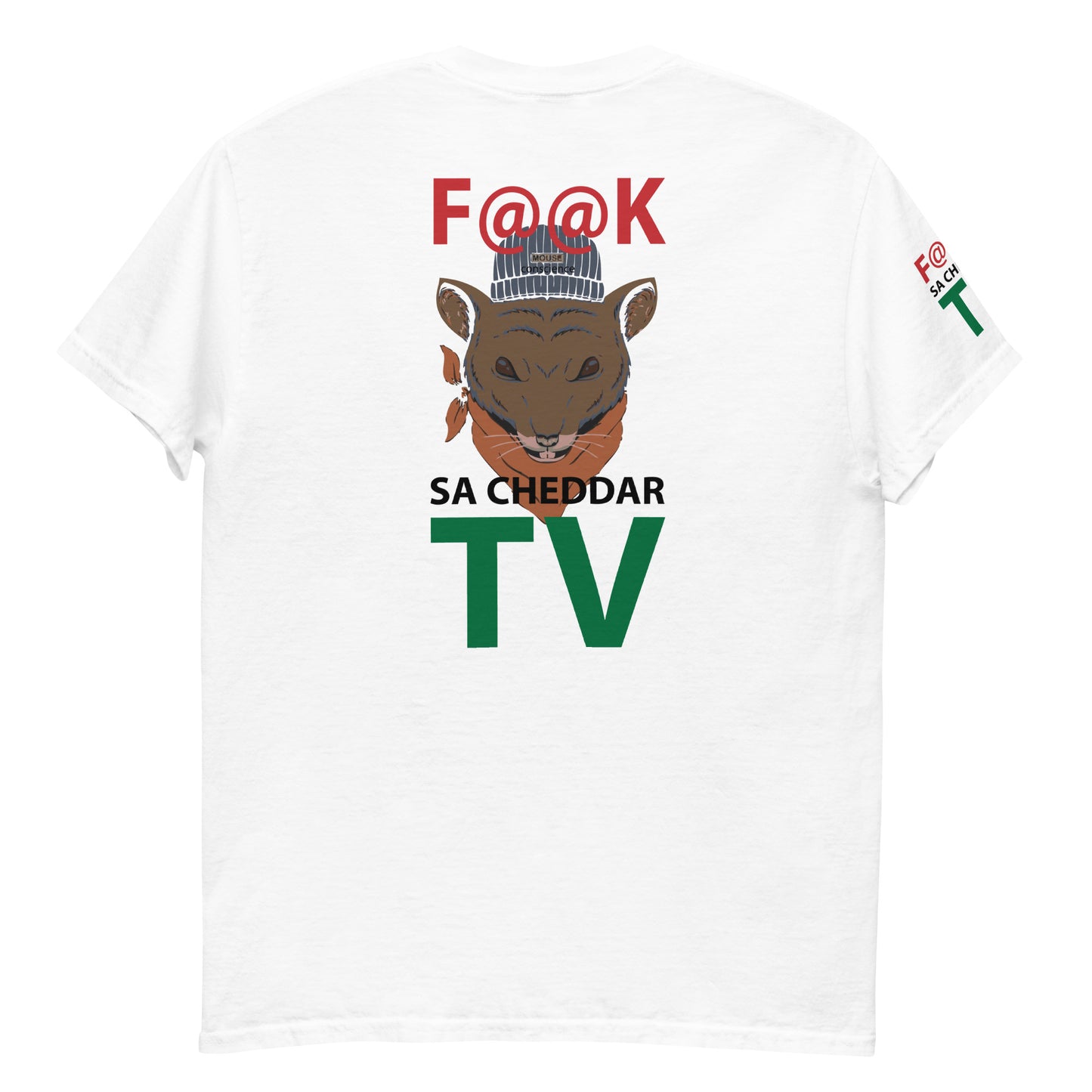 F@@K SA.CHEDDAR TV Men's classic tee