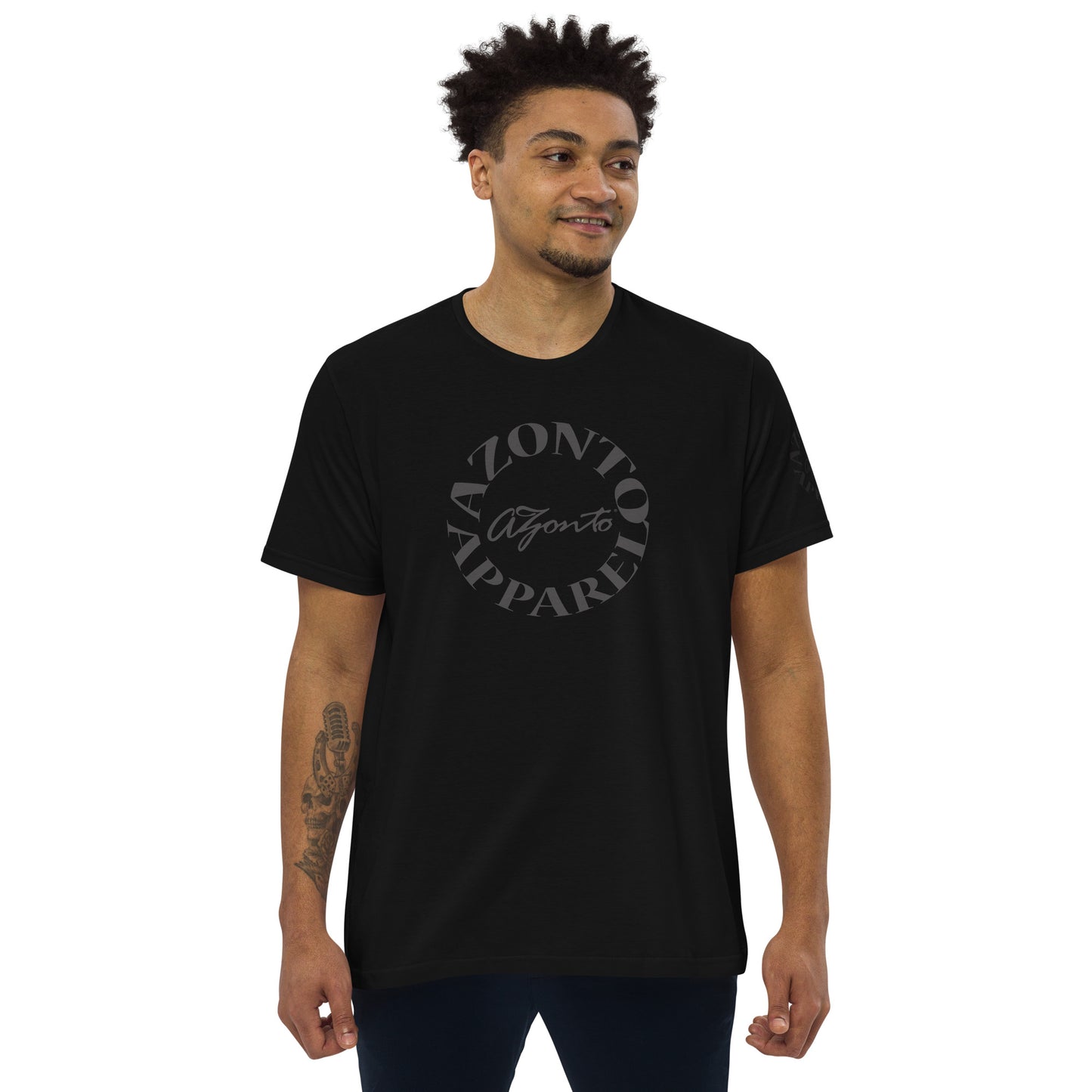 AZONTO Men's fitted straight cut t-shirt
