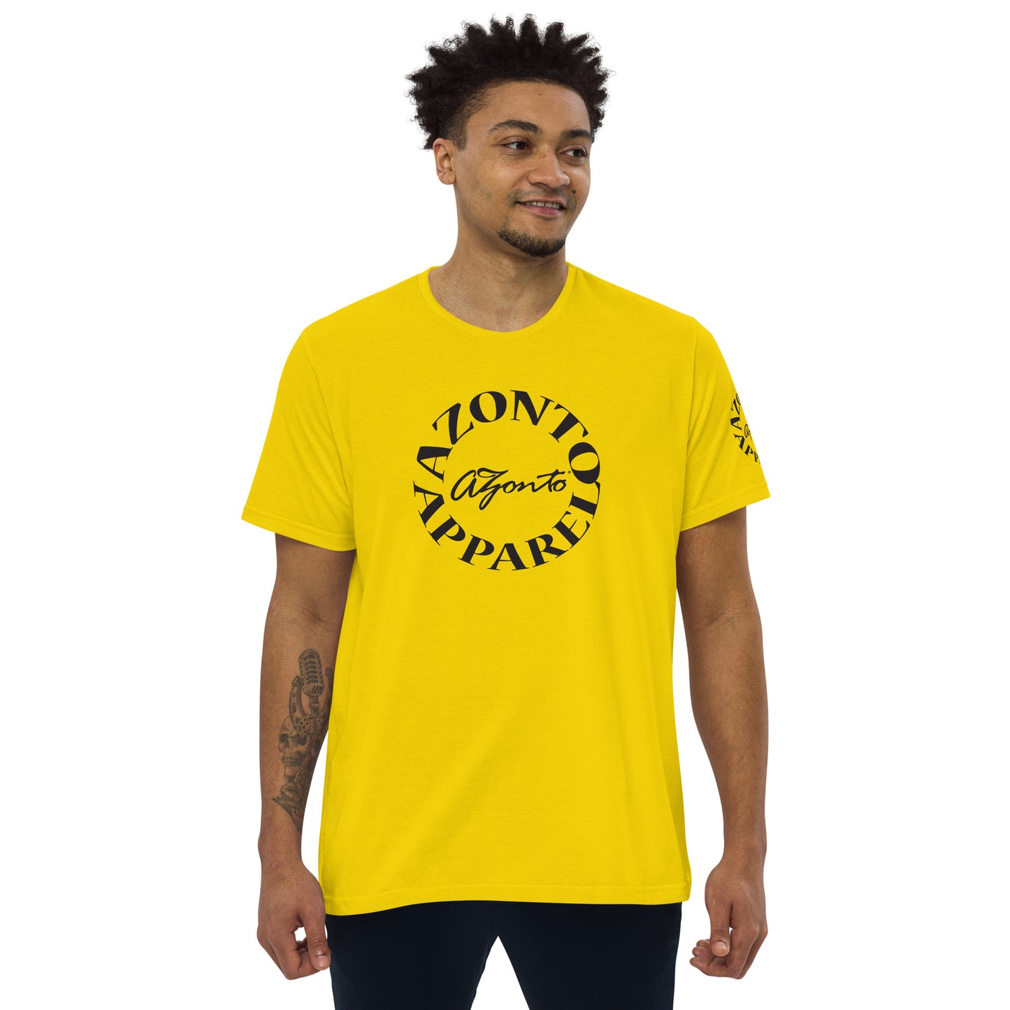 AZONTO Men's fitted straight cut t-shirt