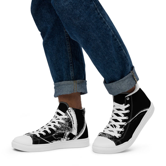 AZONTO Men’s high top canvas shoes