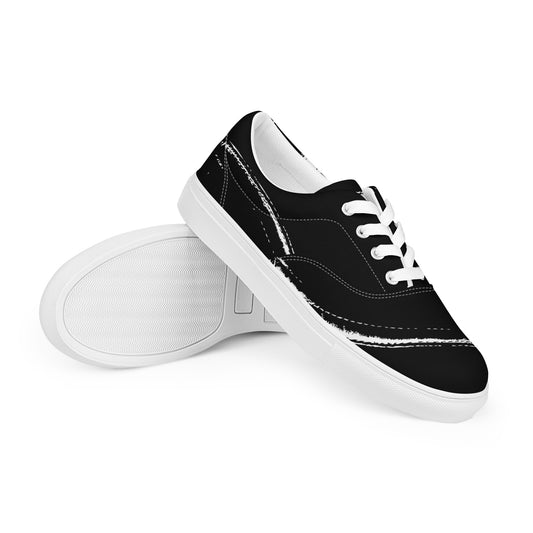 AZONTO Men’s lace-up canvas shoes