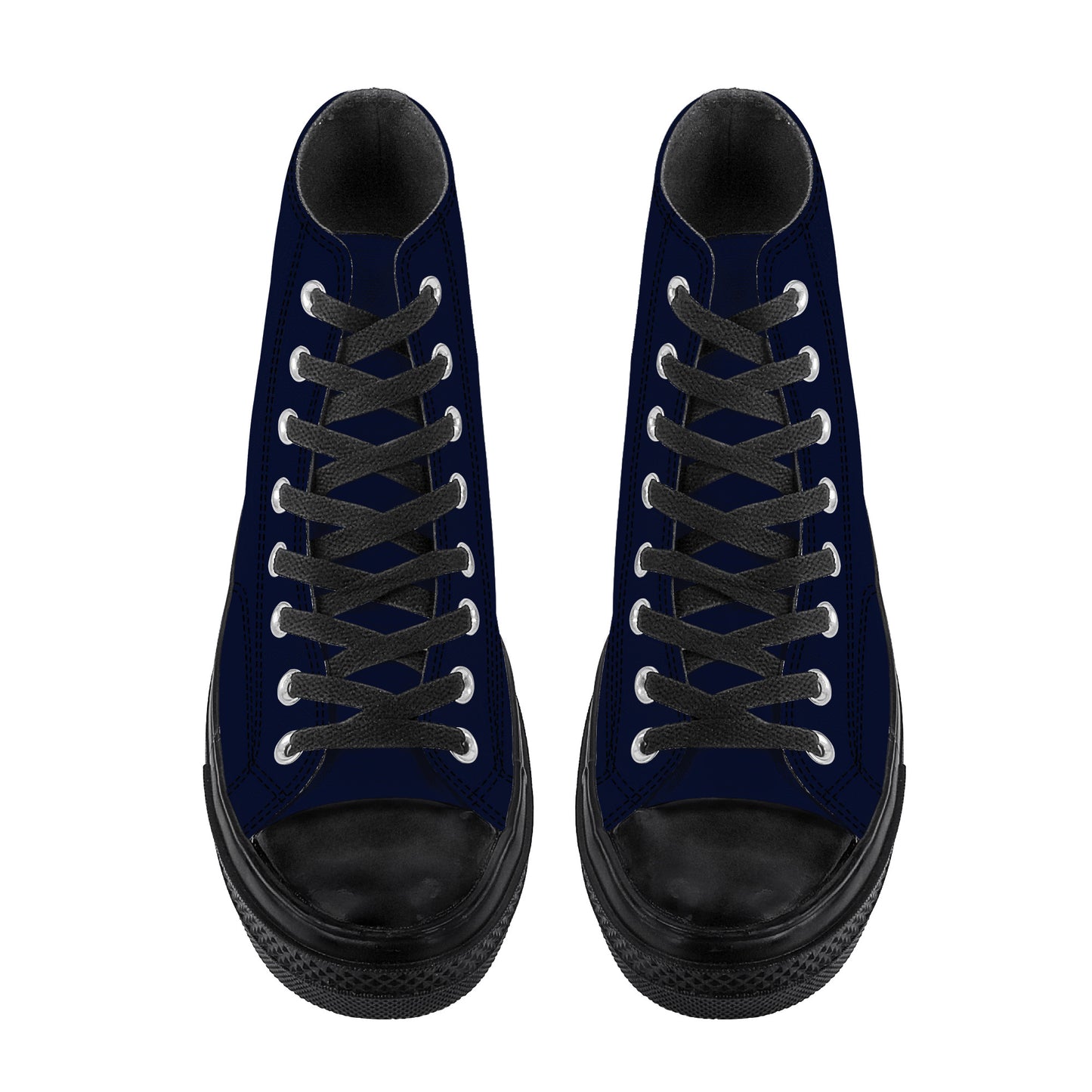 AZONTO High Top Canvas Shoes - Black