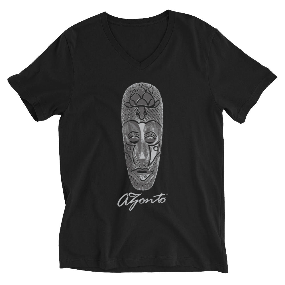 AZONTO MASK Unisex Short Sleeve V-Neck T-Shirt