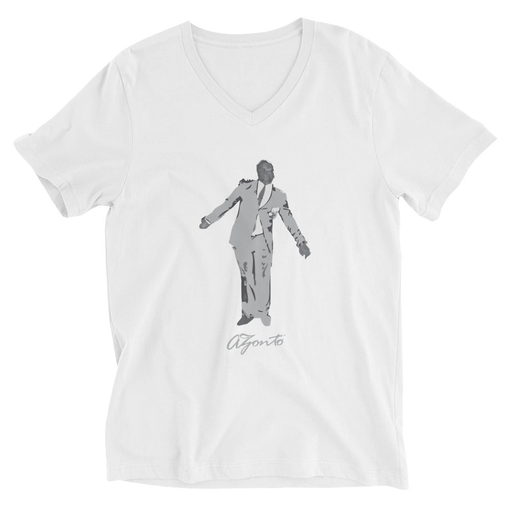 AZONTO Unisex Short V-Neck T- Shirt