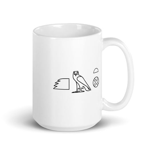 MAAT FOREVER White glossy mug KEMET