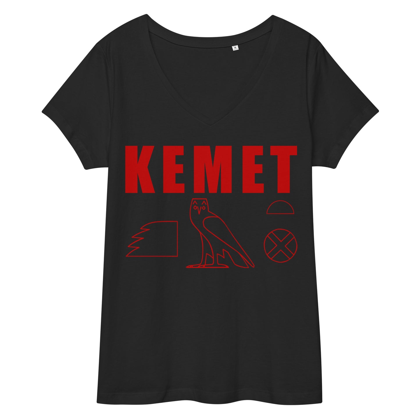 MAAT FOREVER Women’s fitted v-neck t-shirt KEMET