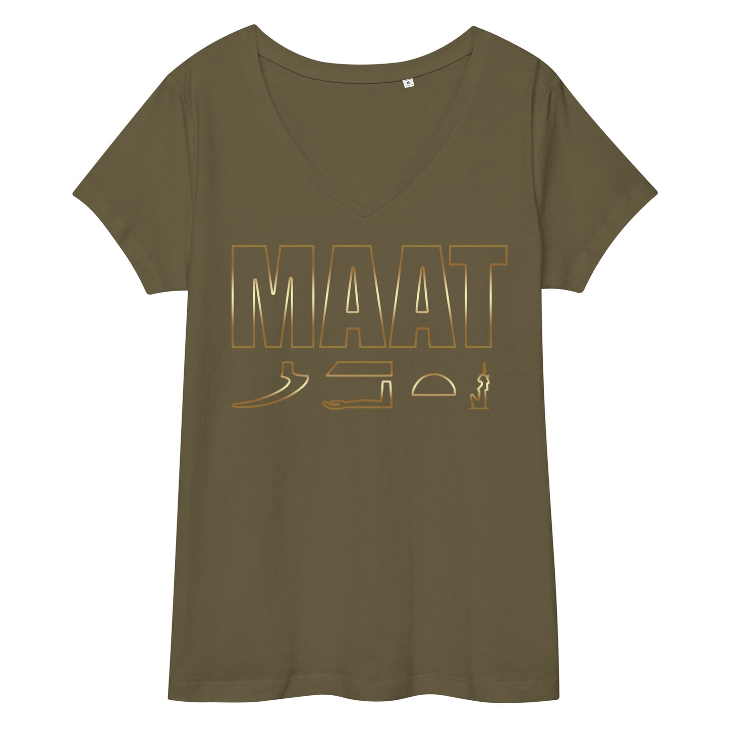 MAAT FOREVER Women’s fitted v-neck t-shirt MAAT