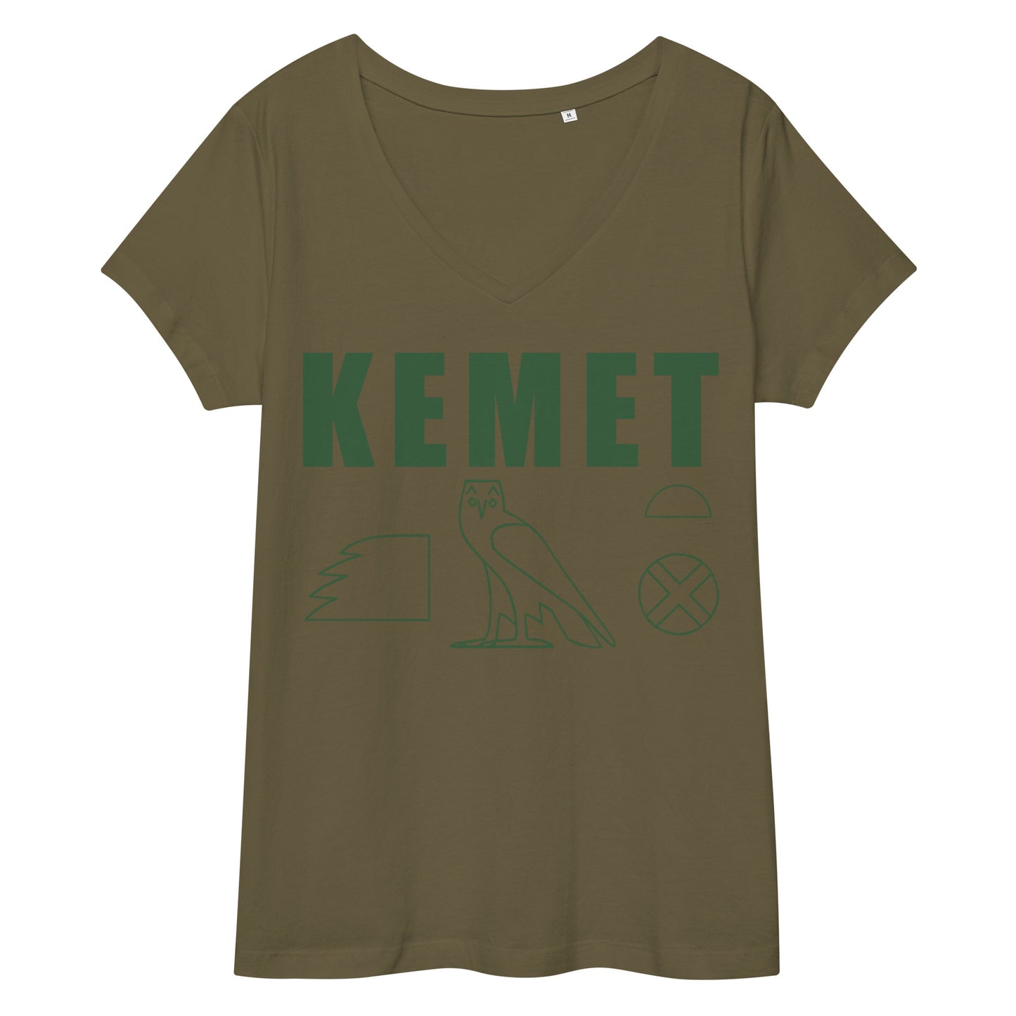 MAAT FOREVER Women’s fitted v-neck t-shirt KEMET