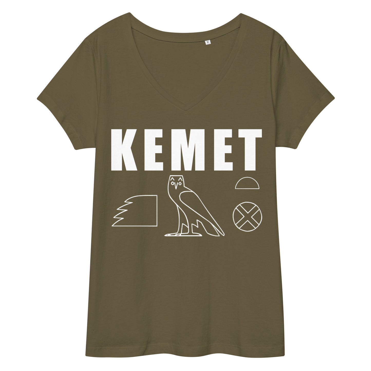 MAAT FOREVER Women’s fitted v-neck t-shirt KEMET