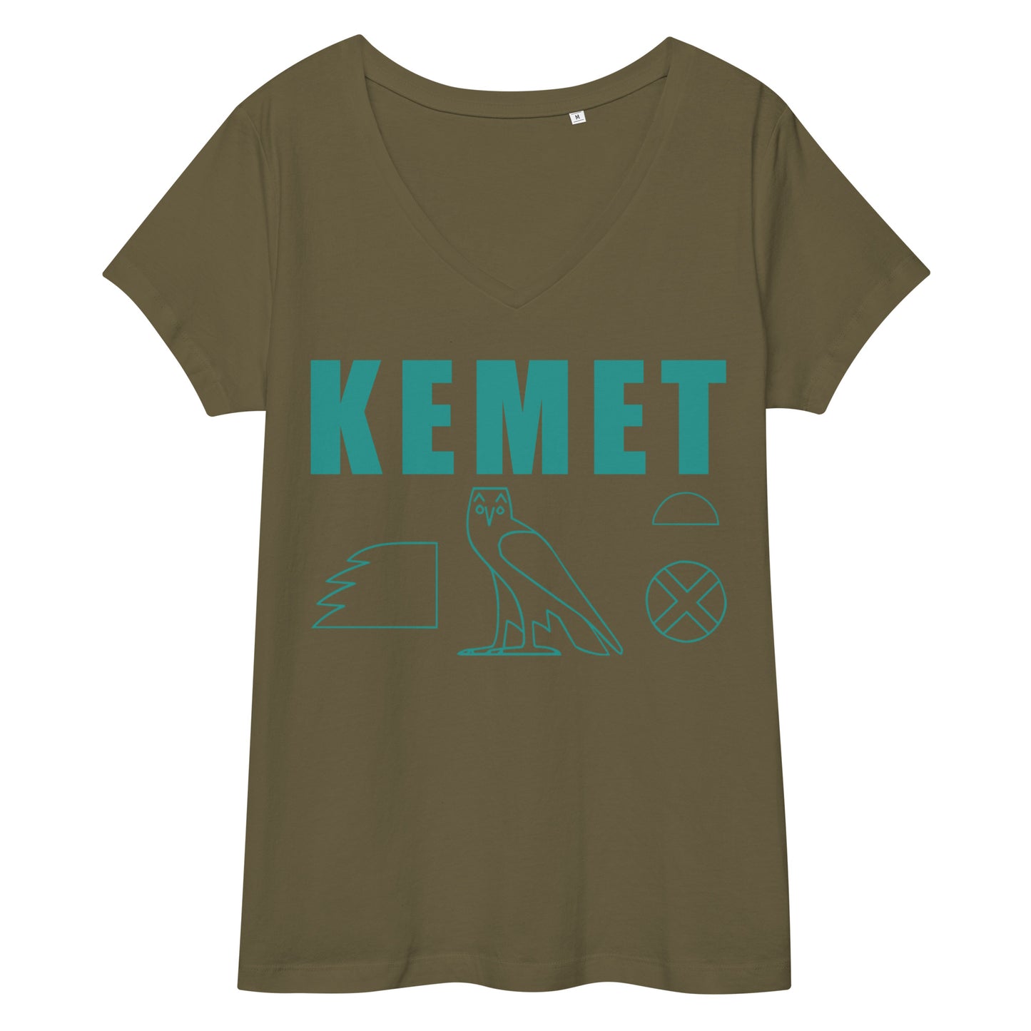 MAAT FOREVER Women’s fitted v-neck t-shirt KEMET