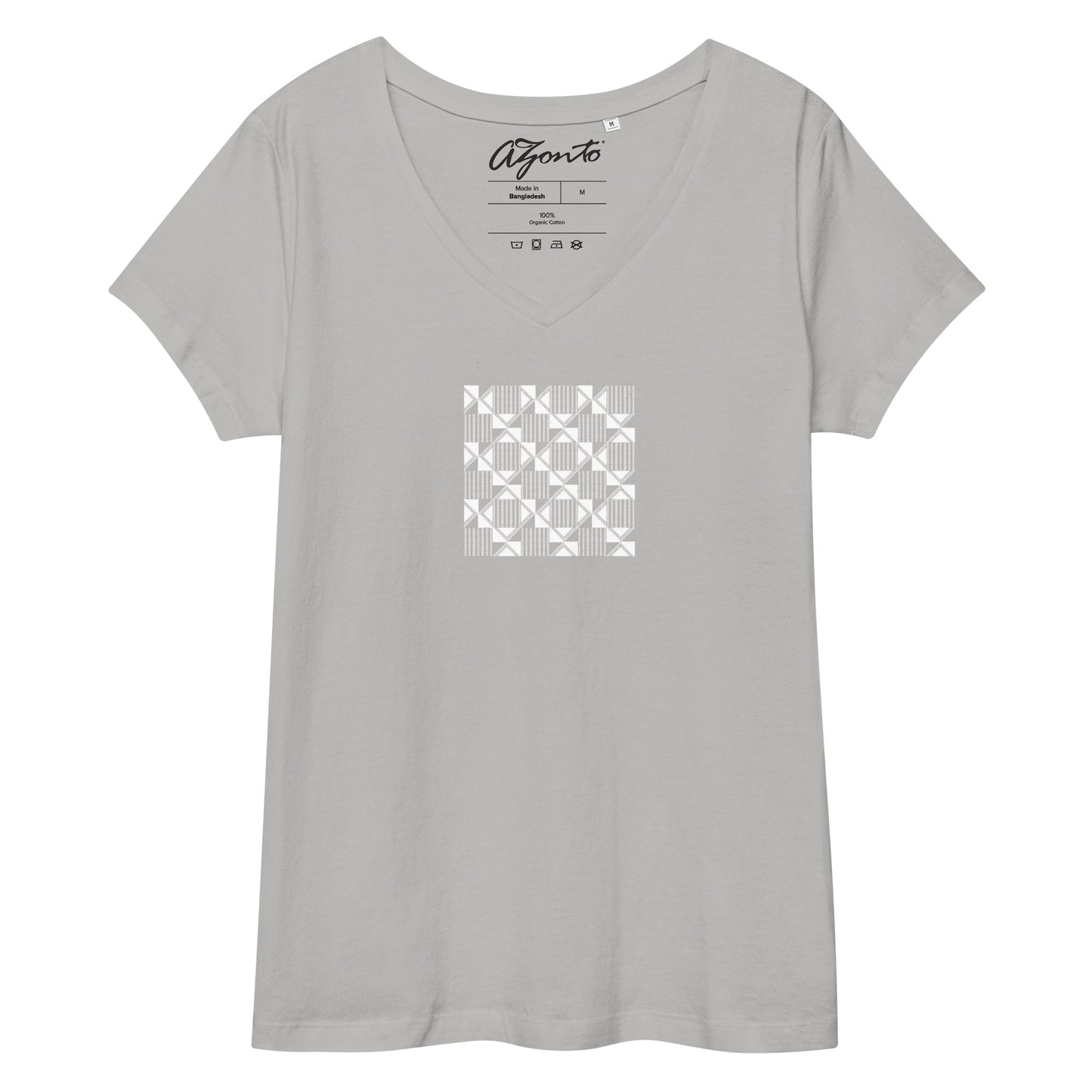 AZONTO Women’s fitted v-neck t-shirt