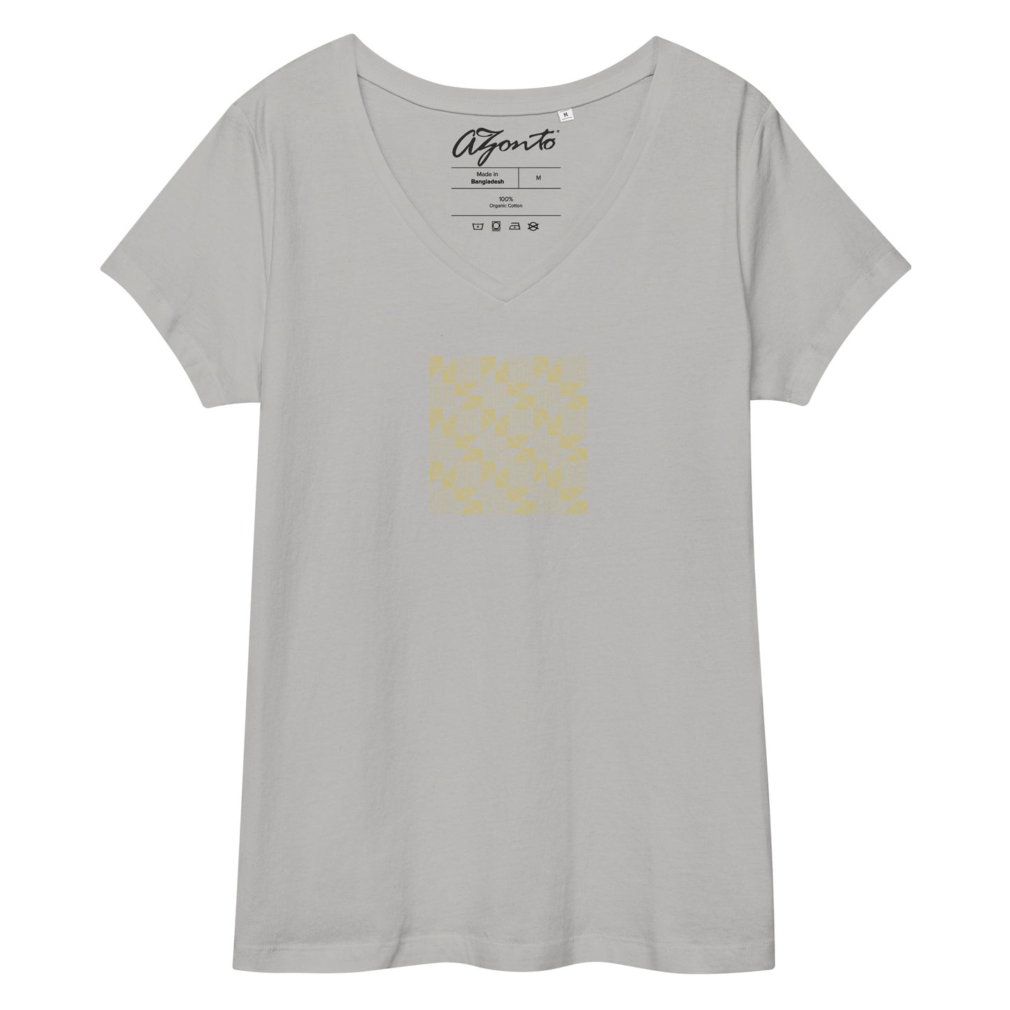 AZONTO Women’s fitted v-neck t-shirt