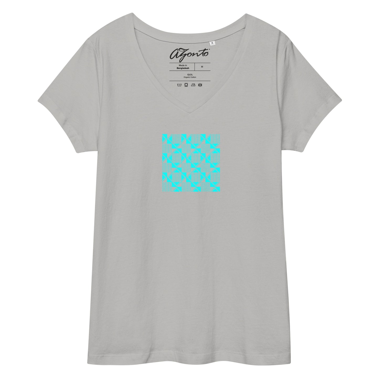 AZONTO Women’s fitted v-neck t-shirt