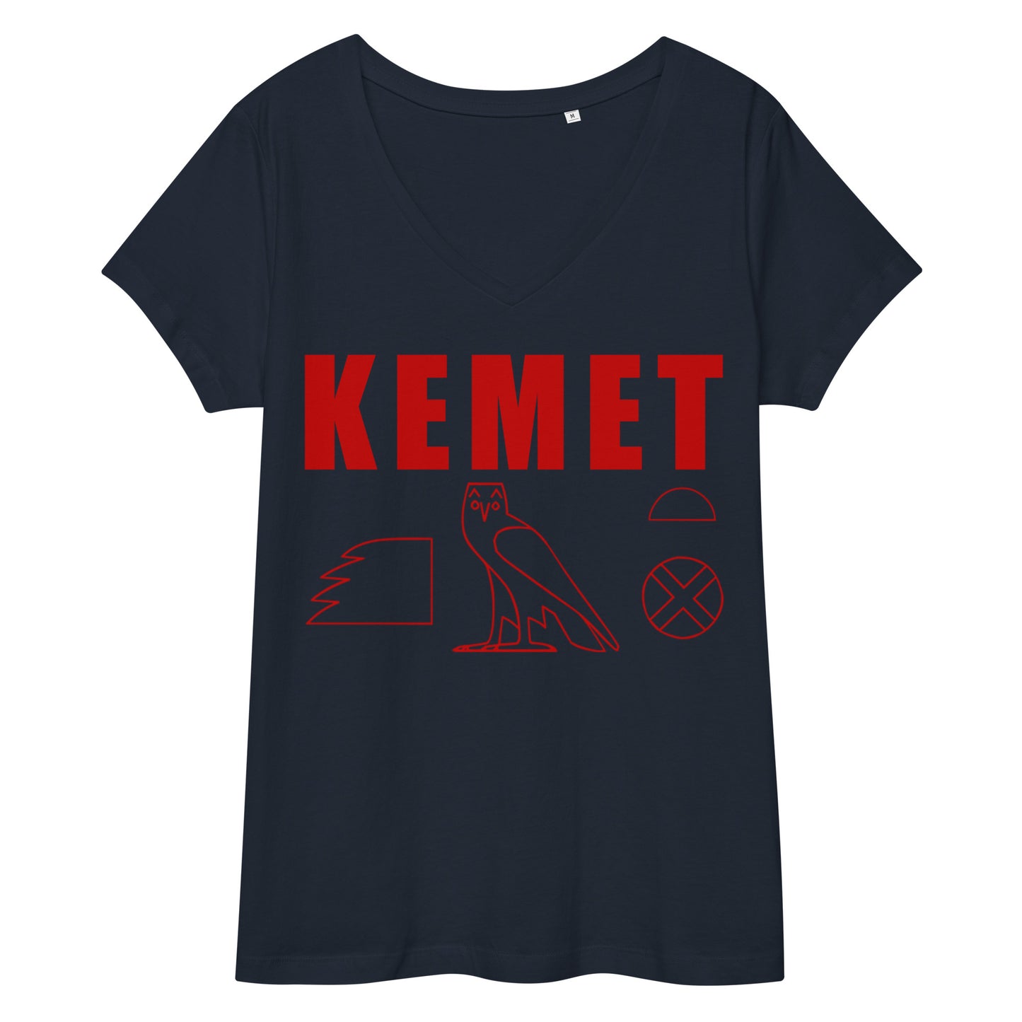 MAAT FOREVER Women’s fitted v-neck t-shirt KEMET