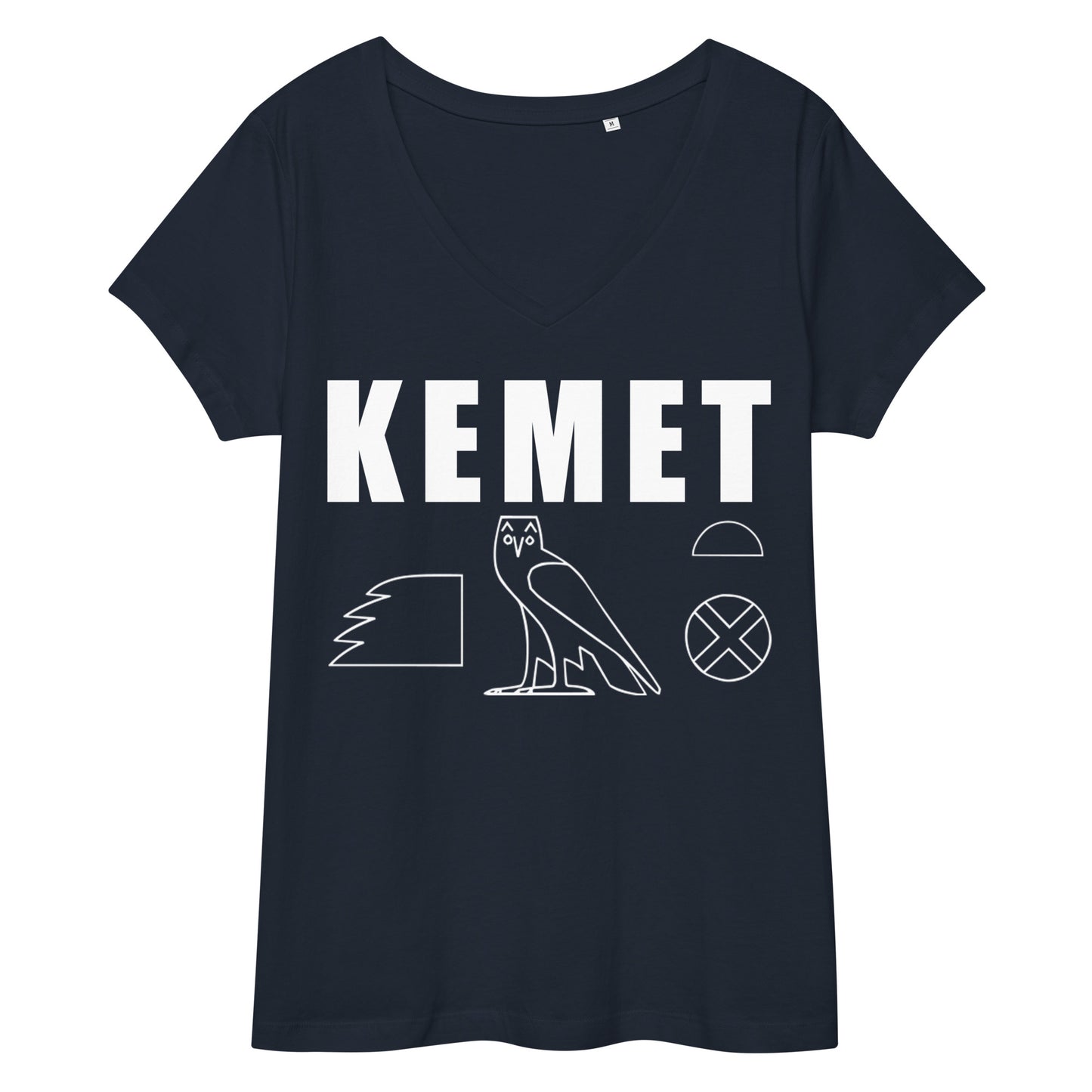 MAAT FOREVER Women’s fitted v-neck t-shirt KEMET