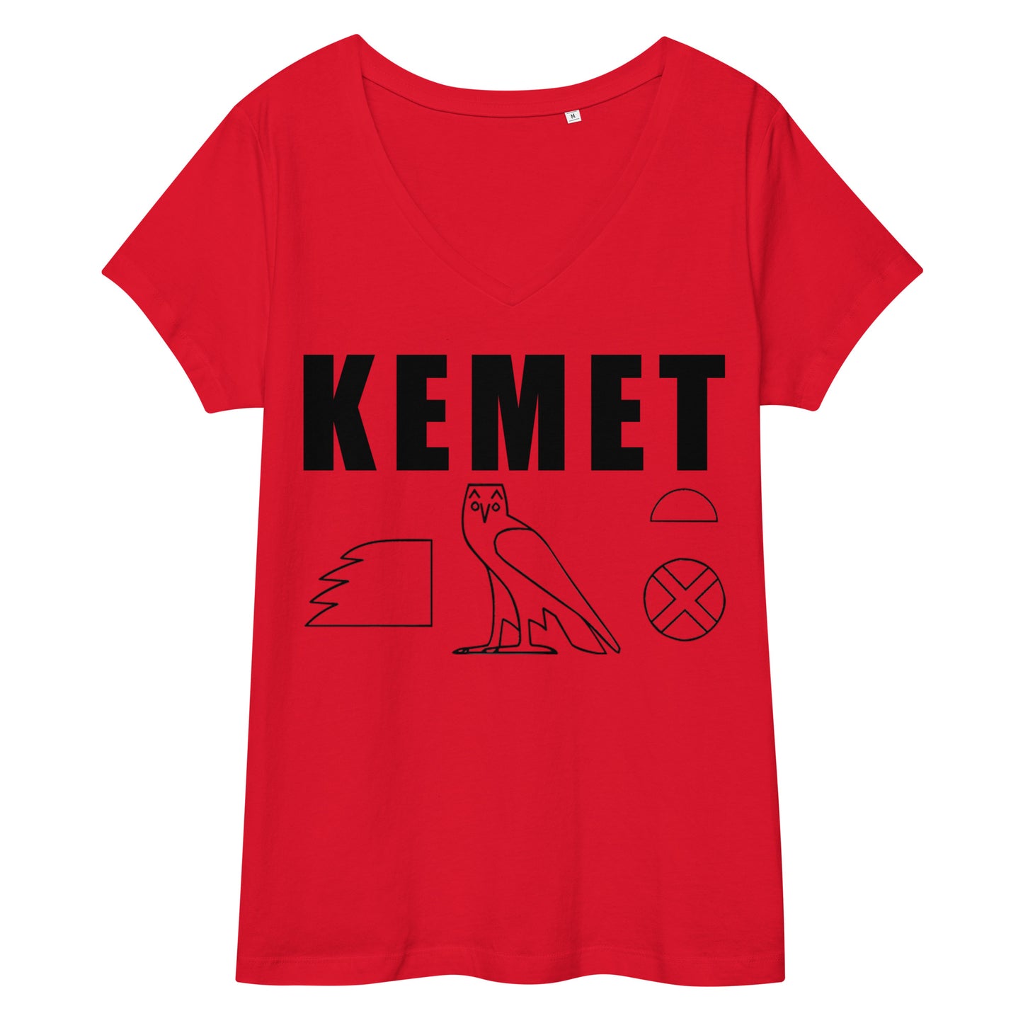 MAAT FOREVER Women’s fitted v-neck t-shirt KEMET