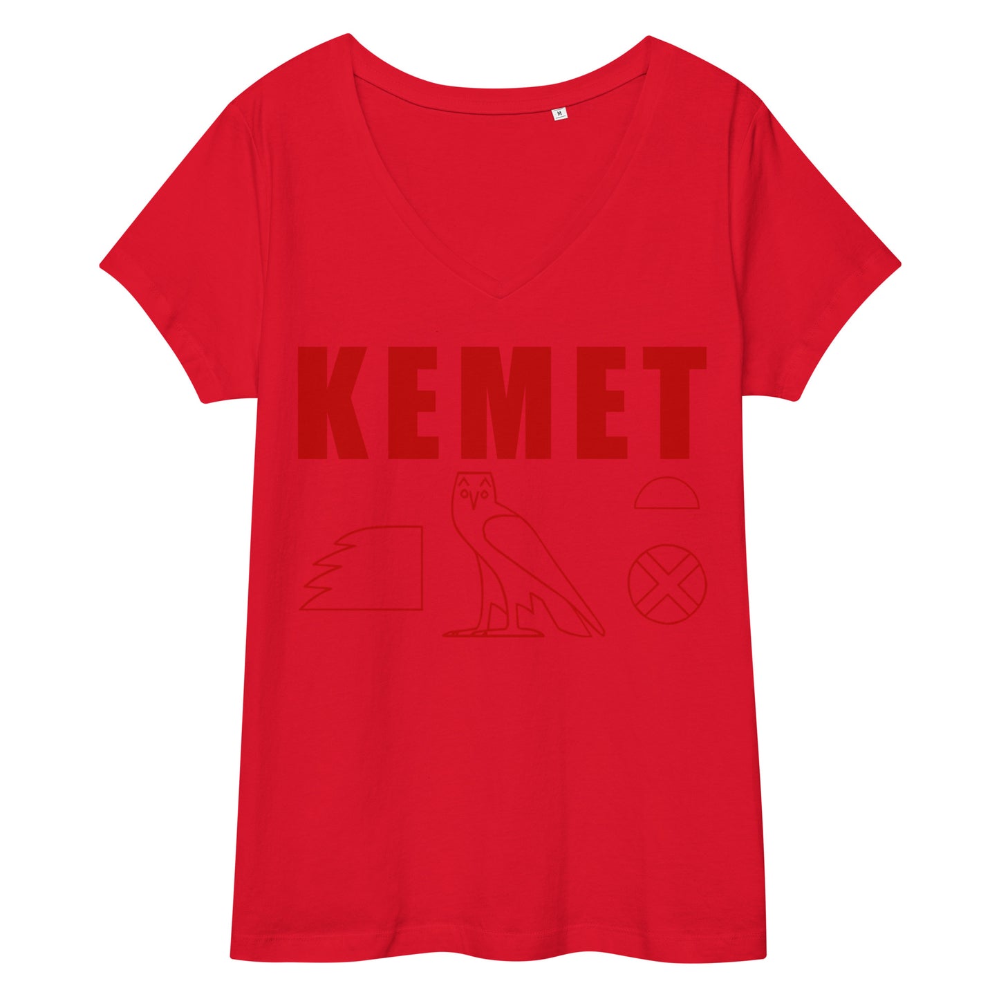 MAAT FOREVER Women’s fitted v-neck t-shirt KEMET