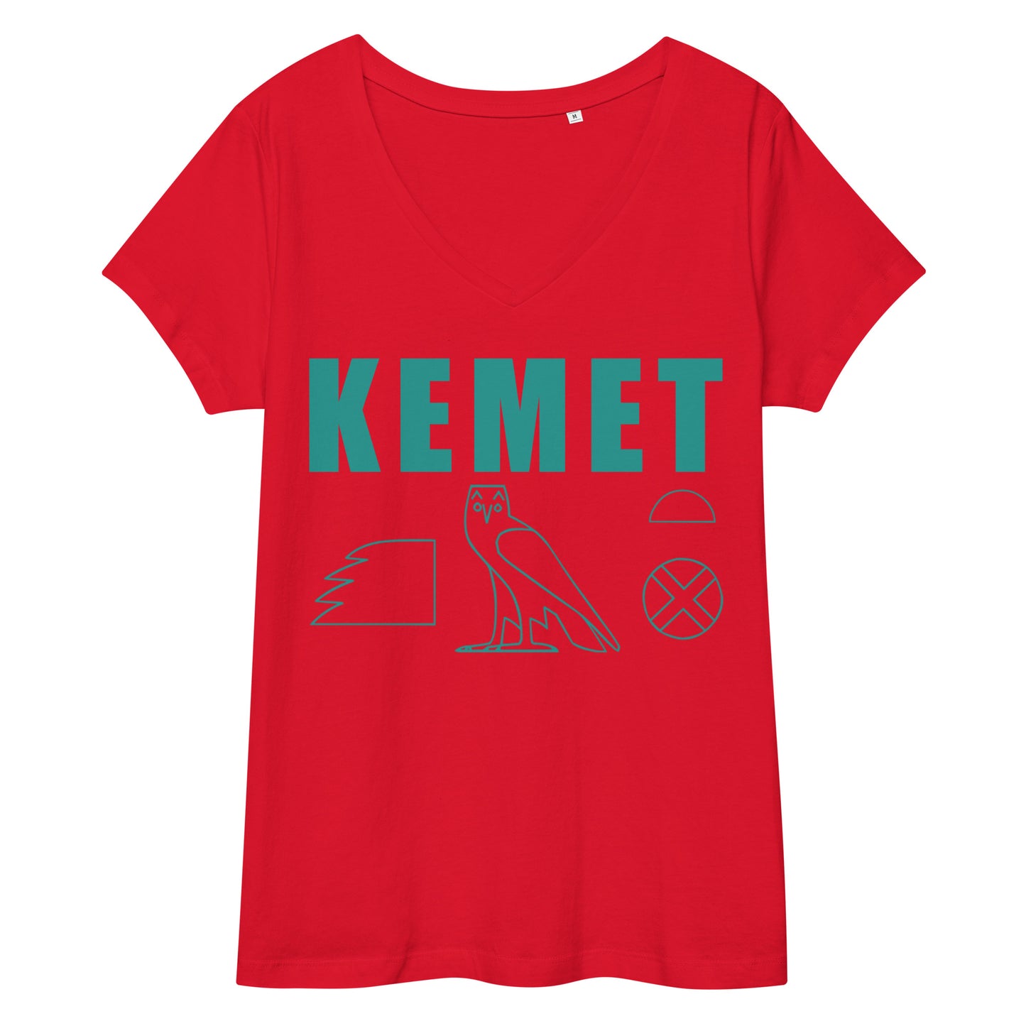 MAAT FOREVER Women’s fitted v-neck t-shirt KEMET
