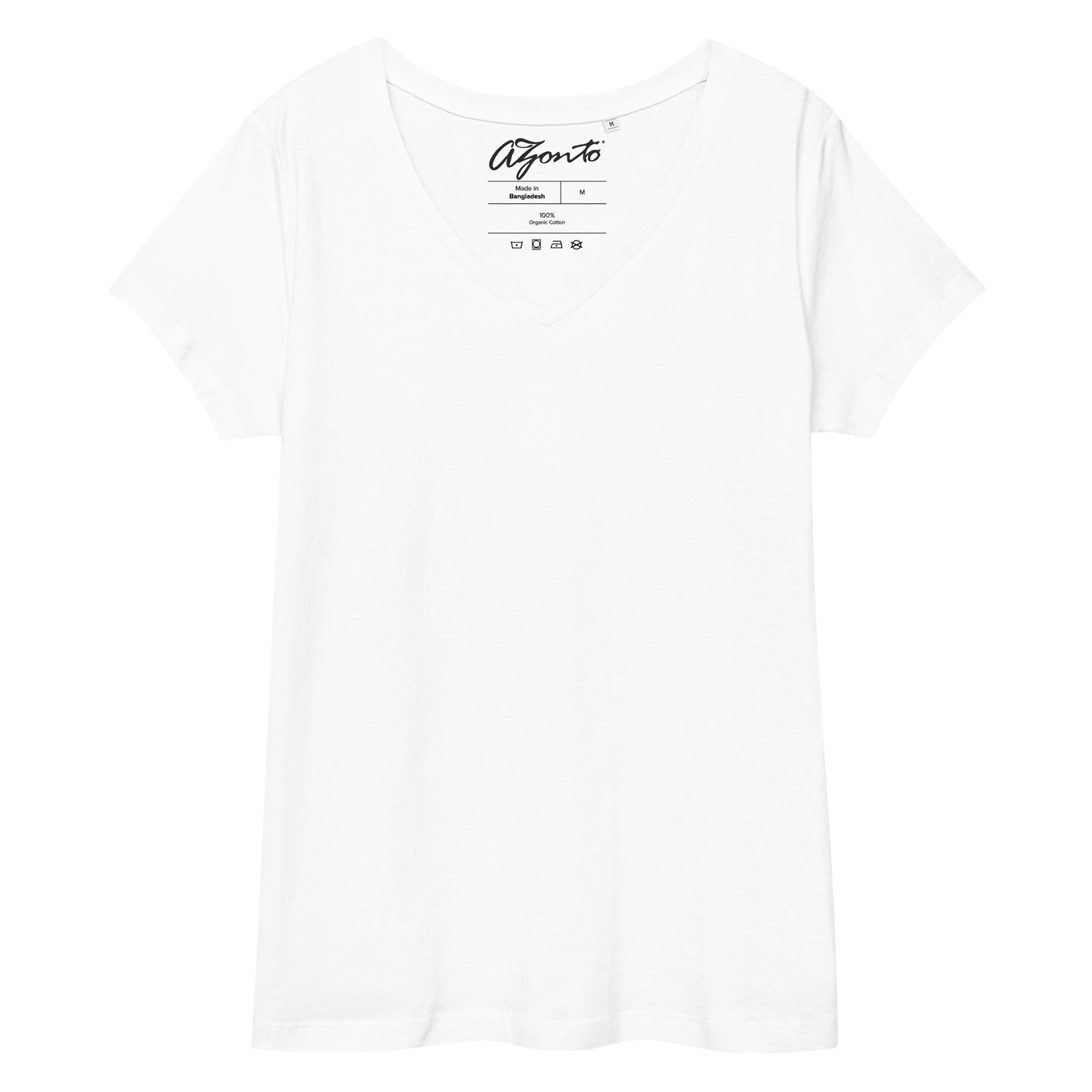 AZONTO Women’s fitted v-neck t-shirt