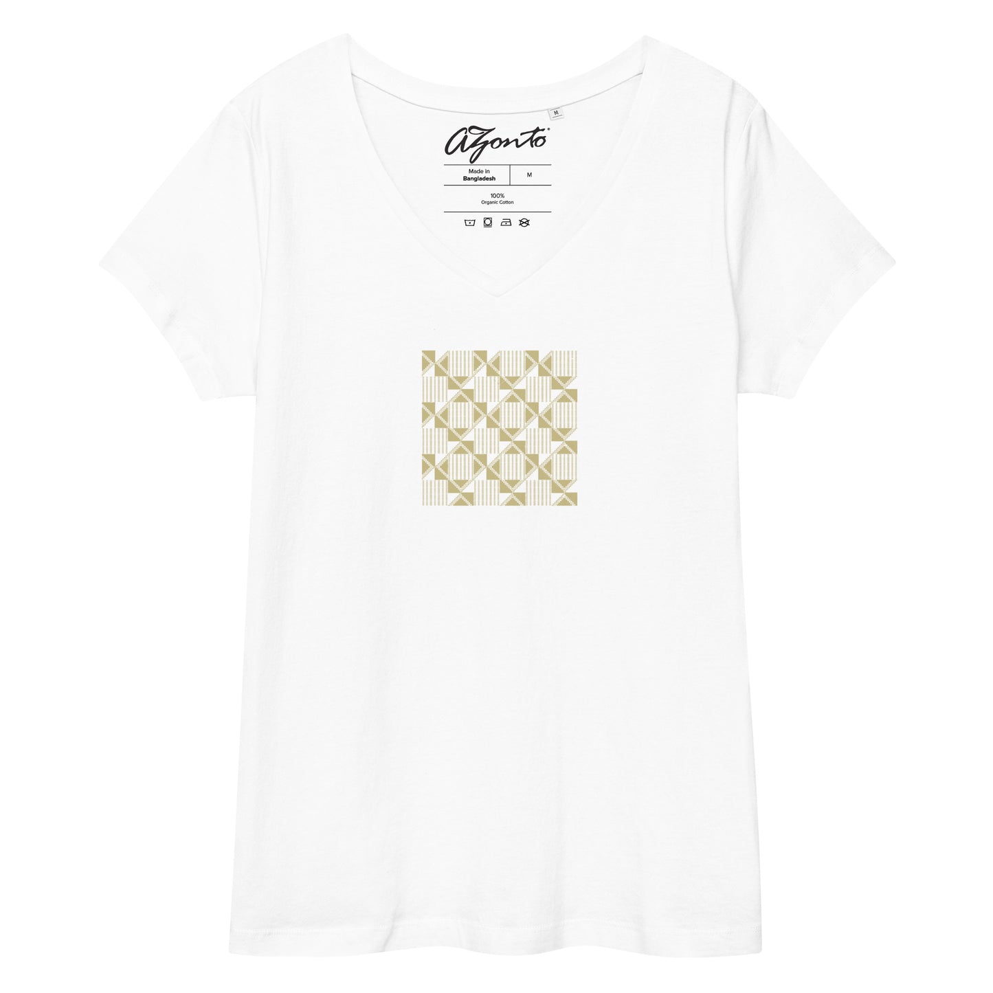 AZONTO Women’s fitted v-neck t-shirt