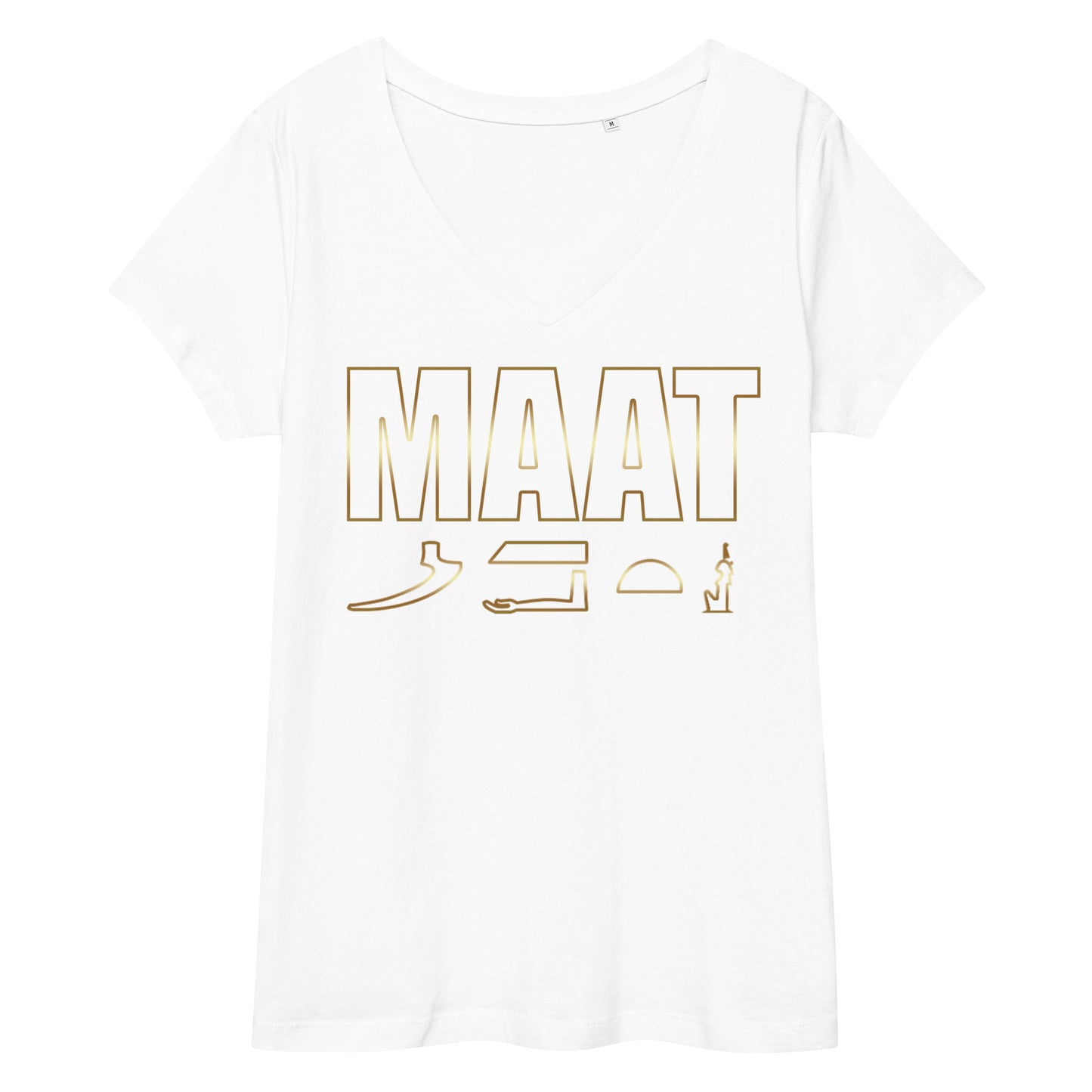 MAAT FOREVER Women’s fitted v-neck t-shirt MAAT