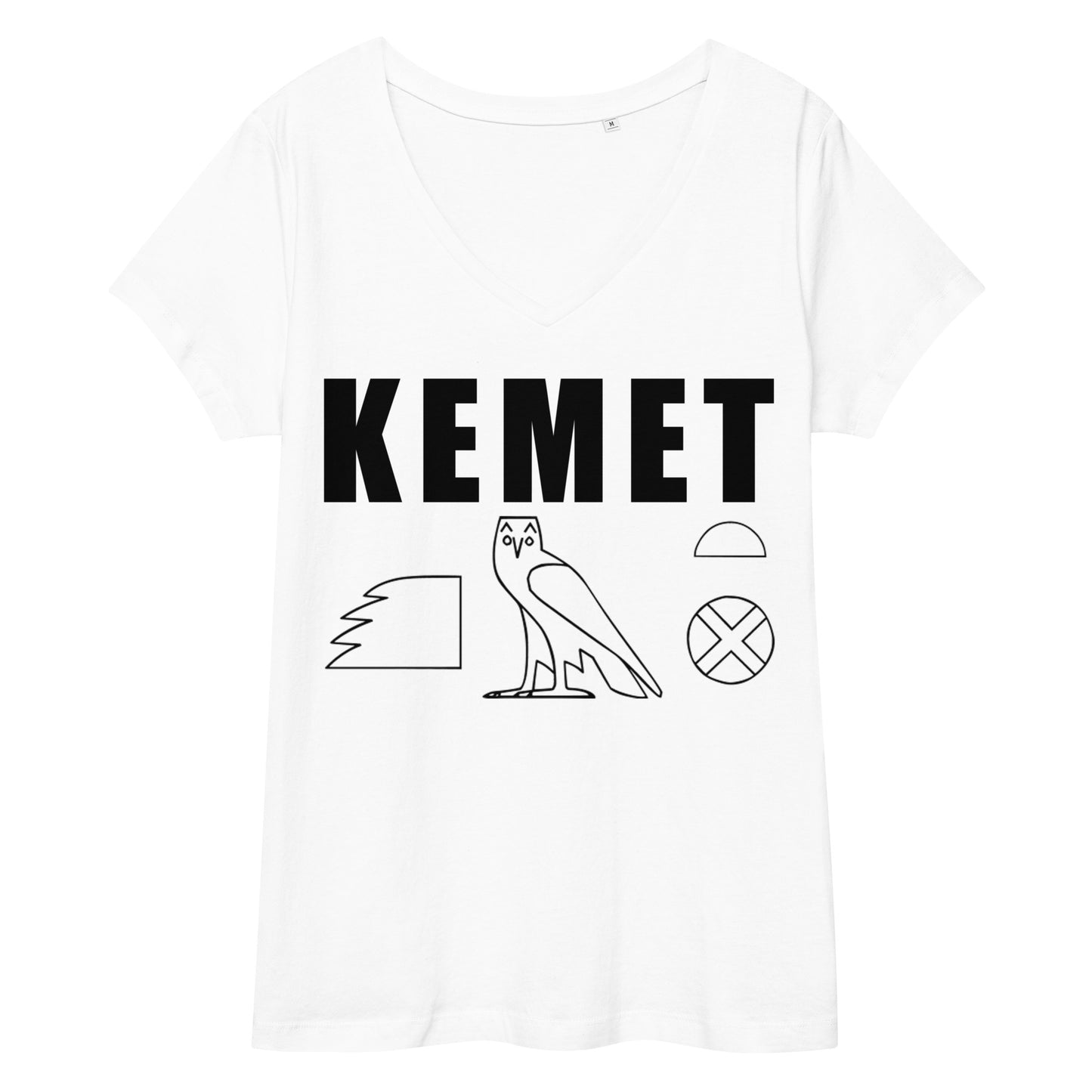 MAAT FOREVER Women’s fitted v-neck t-shirt KEMET