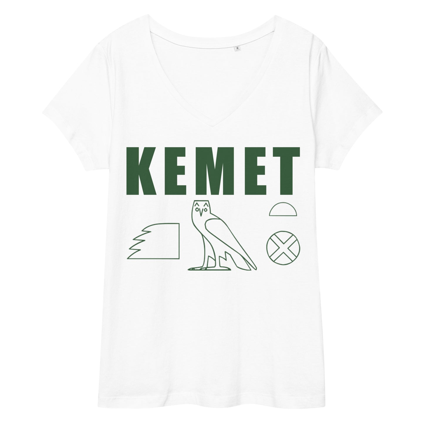 MAAT FOREVER Women’s fitted v-neck t-shirt KEMET