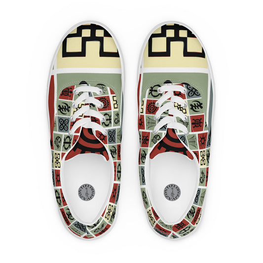 AZONTO Women’s lace-up canvas shoes