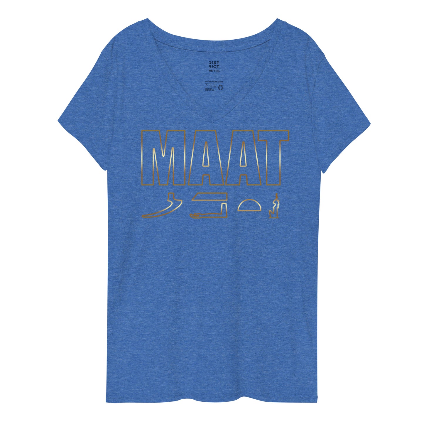 MAAT FOREVER Women’s recycled v-neck t-shirt MAAT
