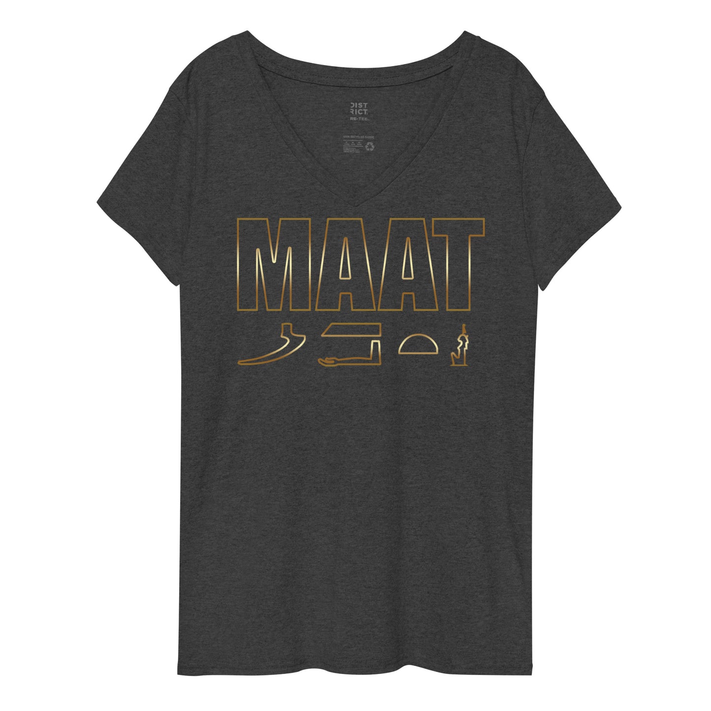 MAAT FOREVER Women’s recycled v-neck t-shirt MAAT