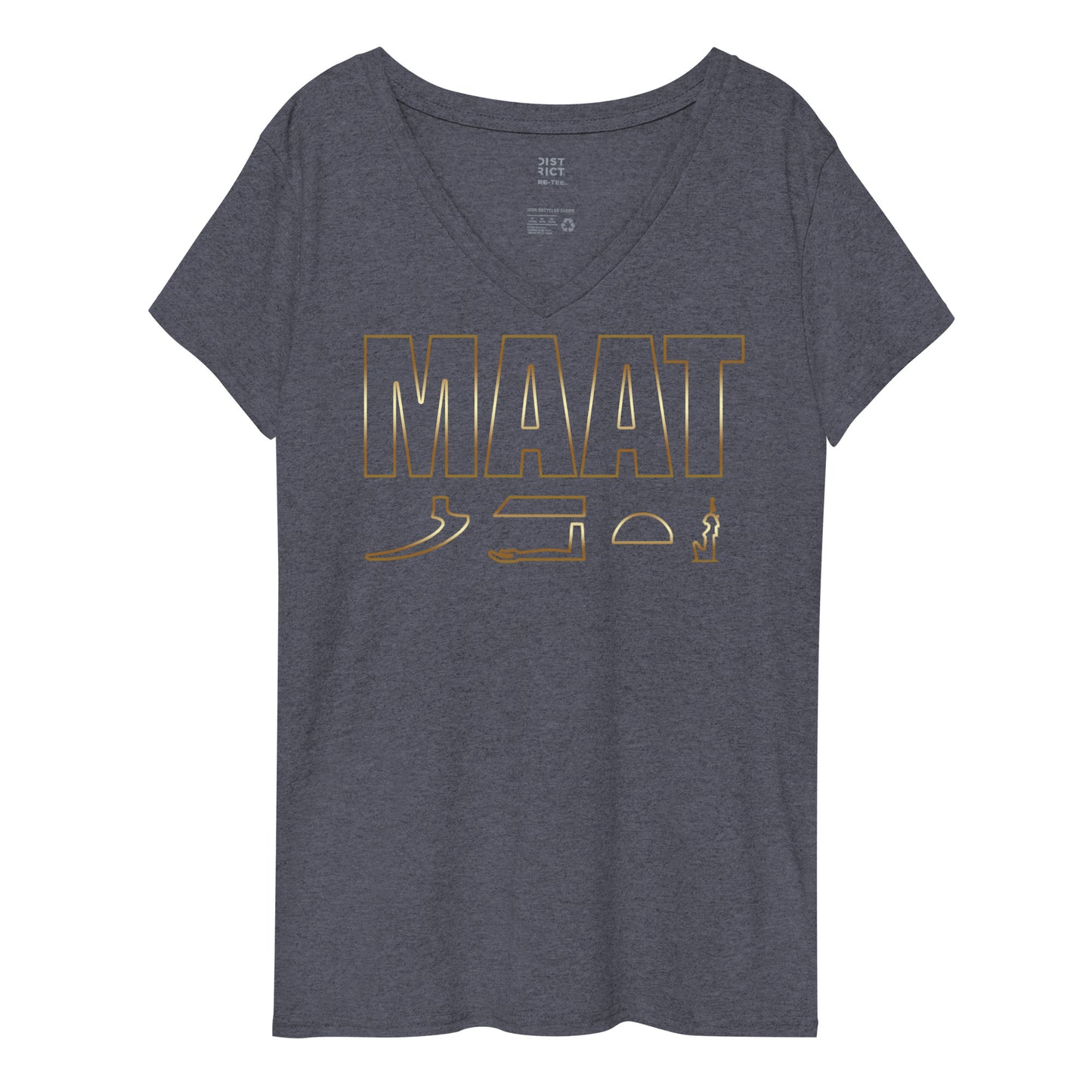 MAAT FOREVER Women’s recycled v-neck t-shirt MAAT